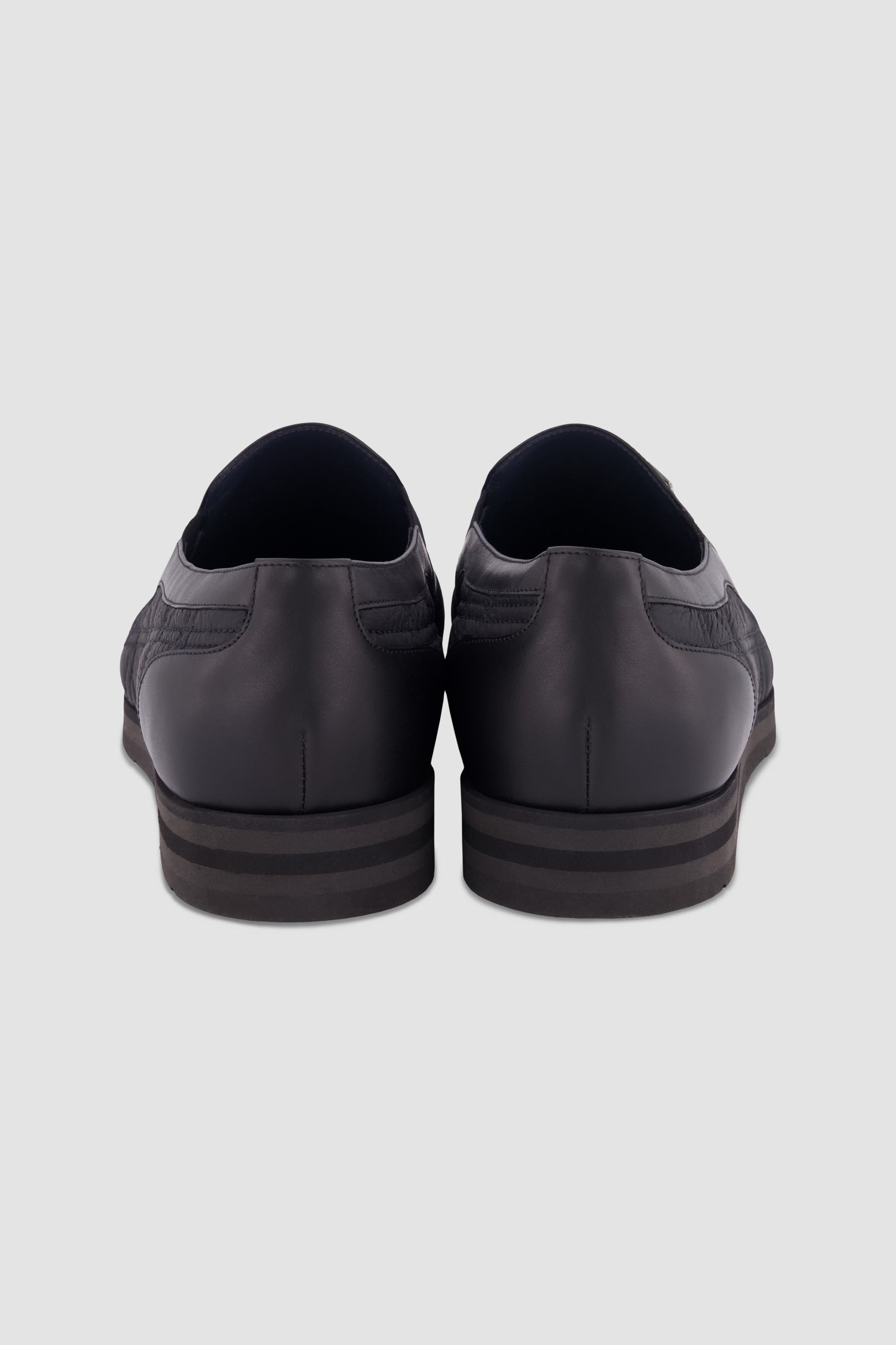 Zilli Black Quilted Slip-ons
