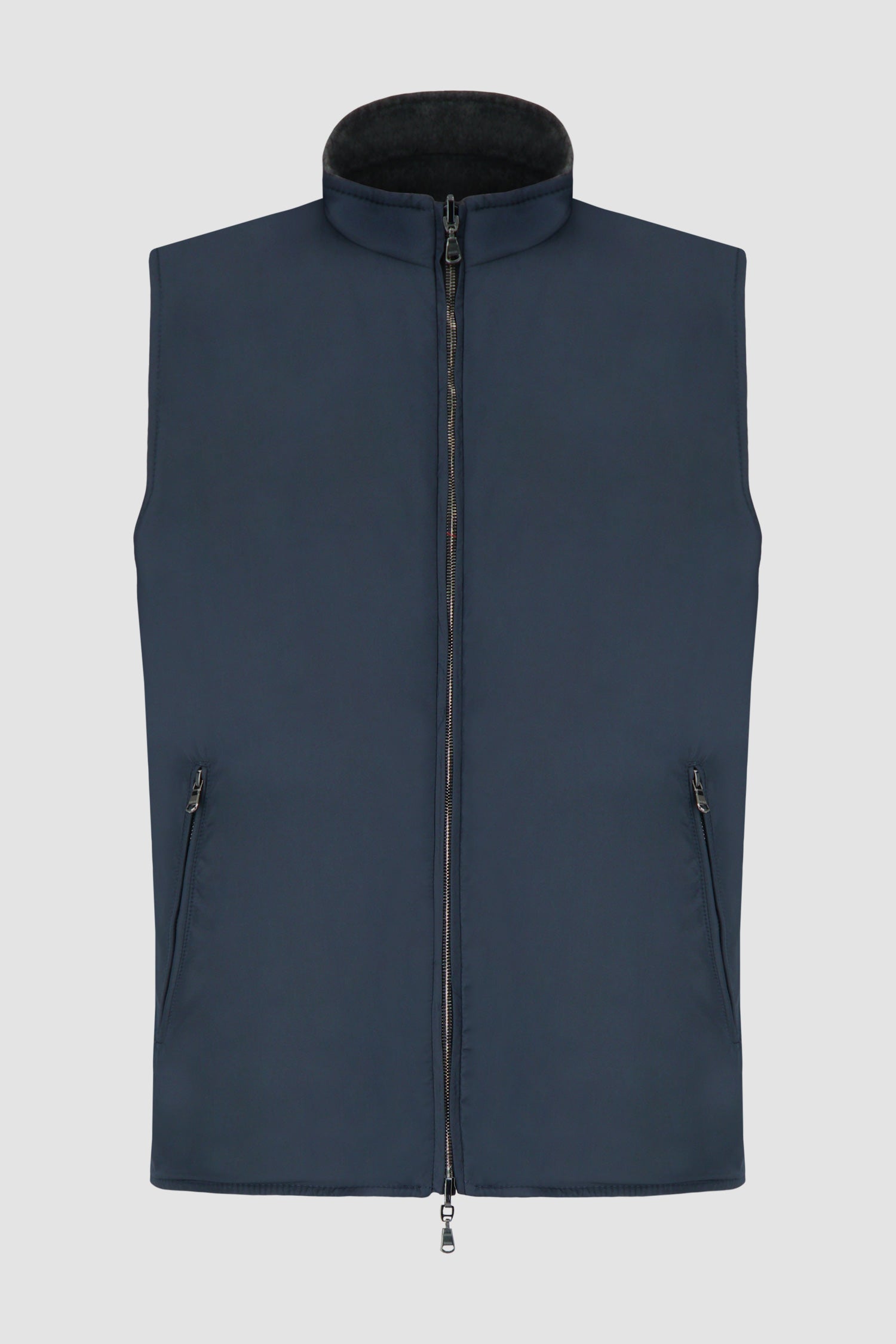 Barba Napoli Navy and Grey Double Sided Vest