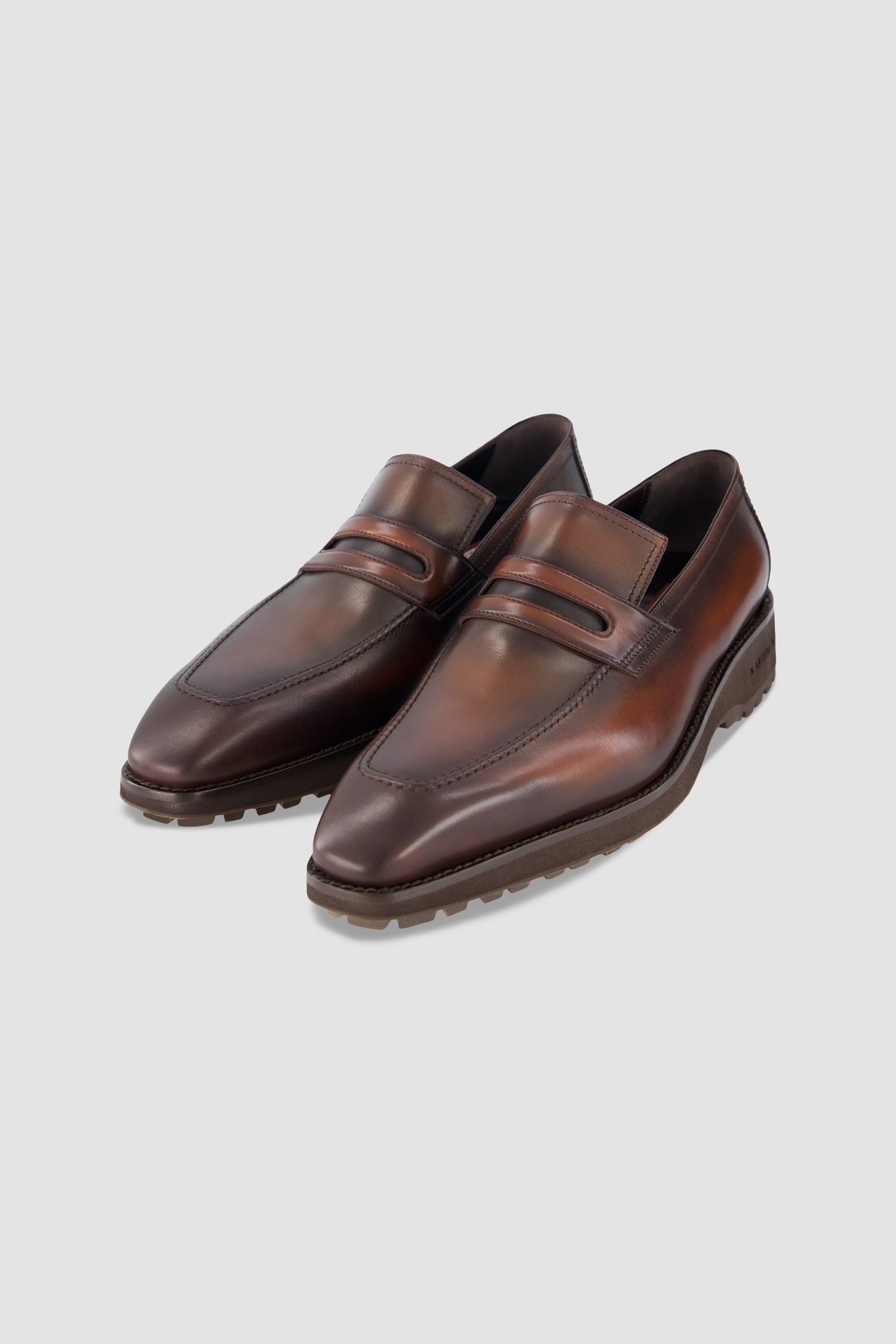 Artioli Black Leather Loafers