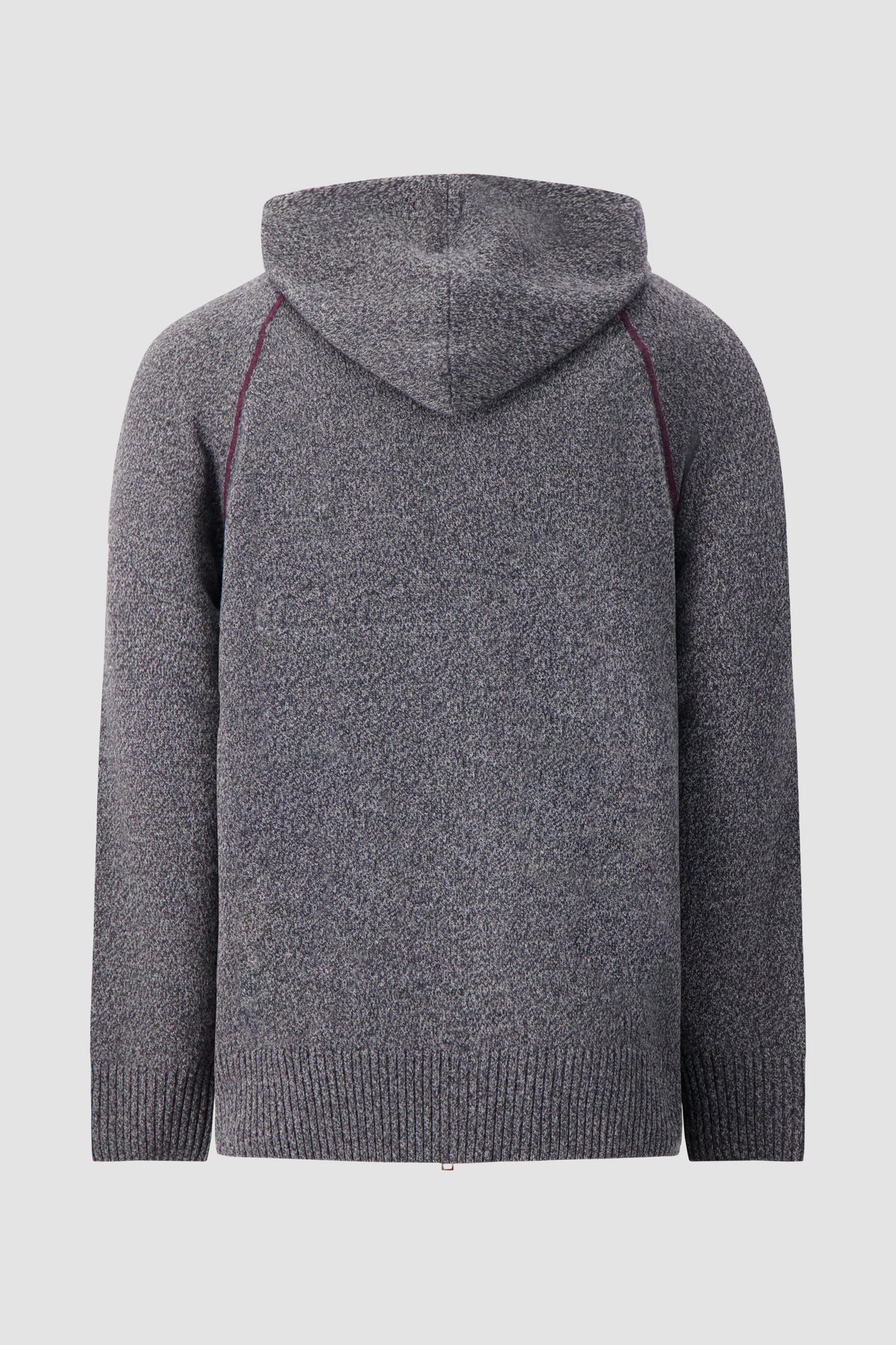 Luigi Borrelli Charcoal Knit Hoodie