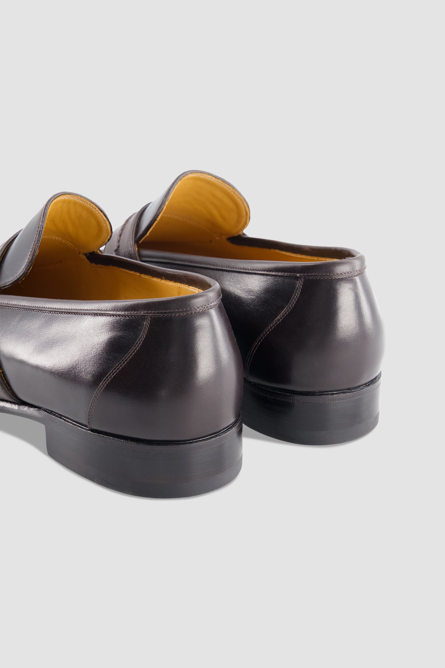 Stefano Bemer Dark Brown Two Tone Penny Loafer