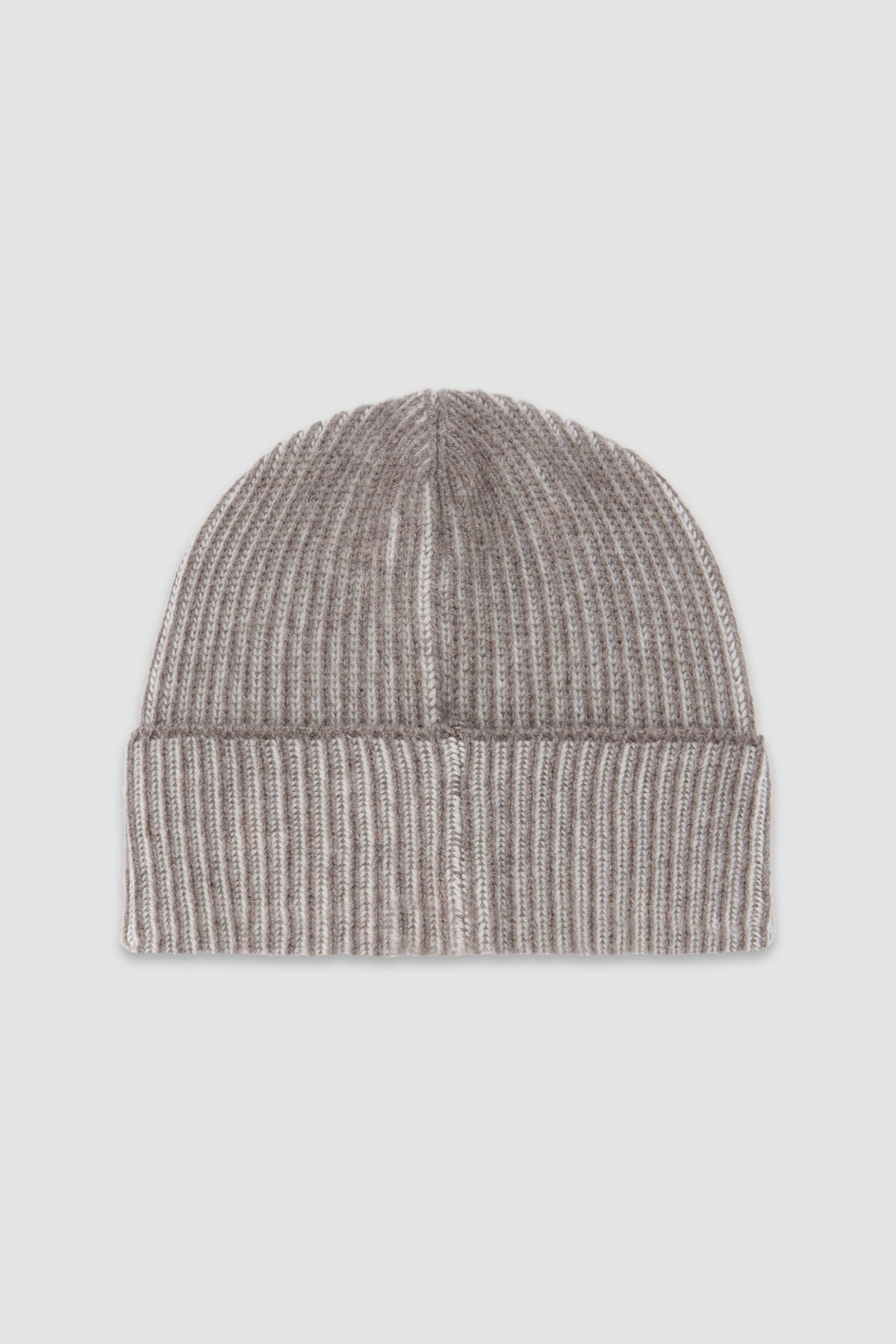 Paul & Shark Beige Stripe Ribbed Beanie