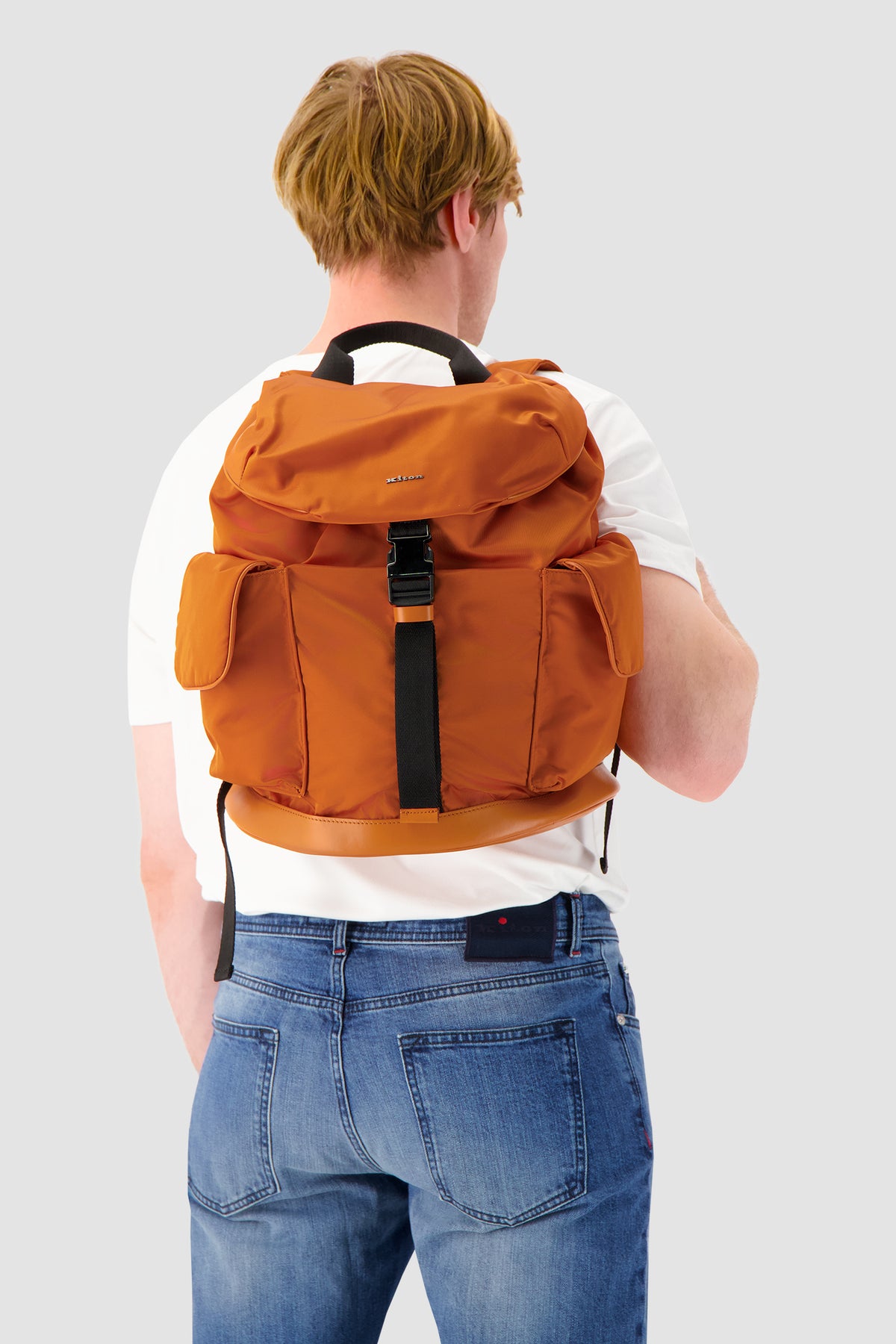 Kiton Orange Technical Backpack