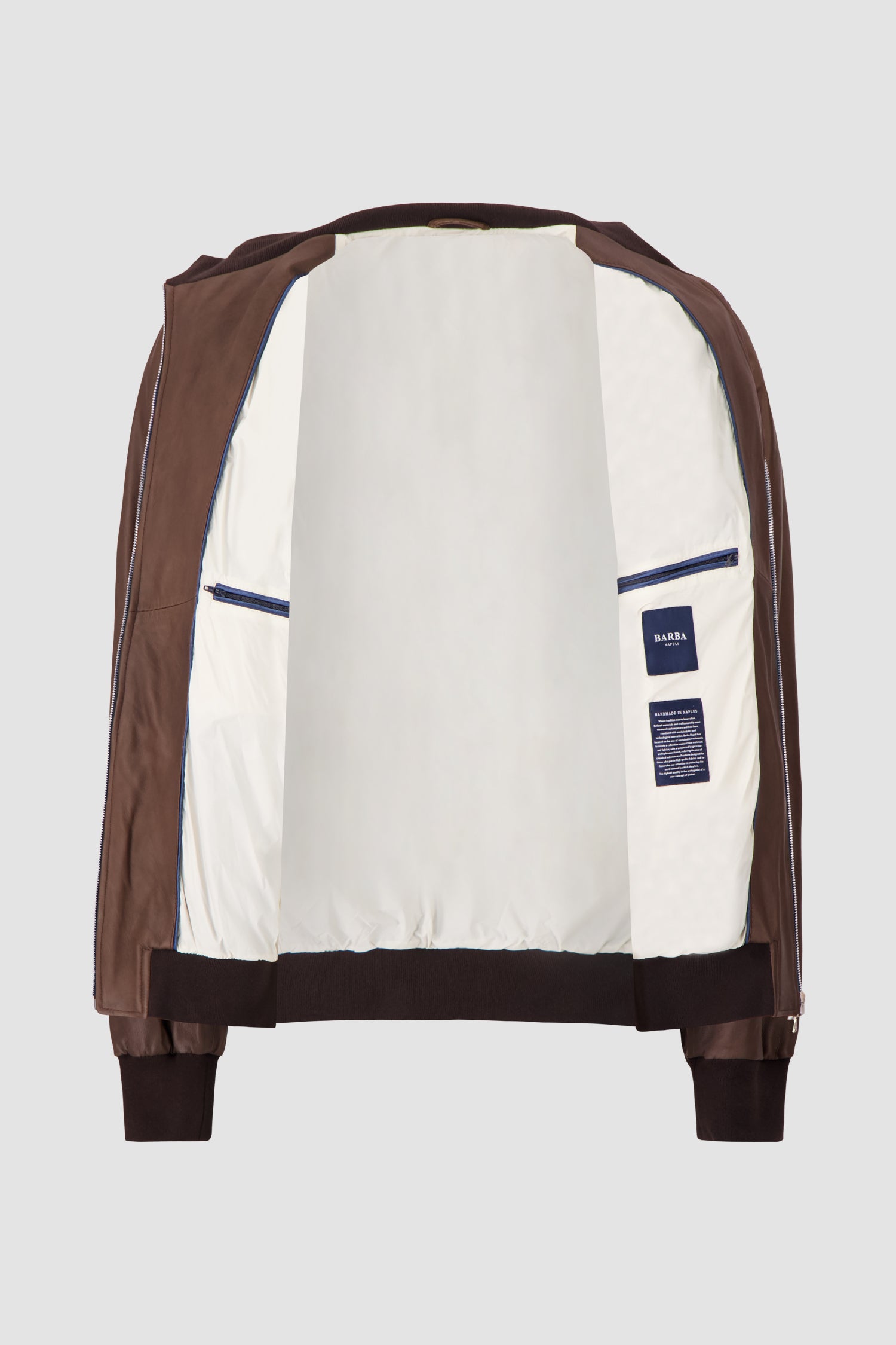 Barba Napoli Brown Leather Jacket