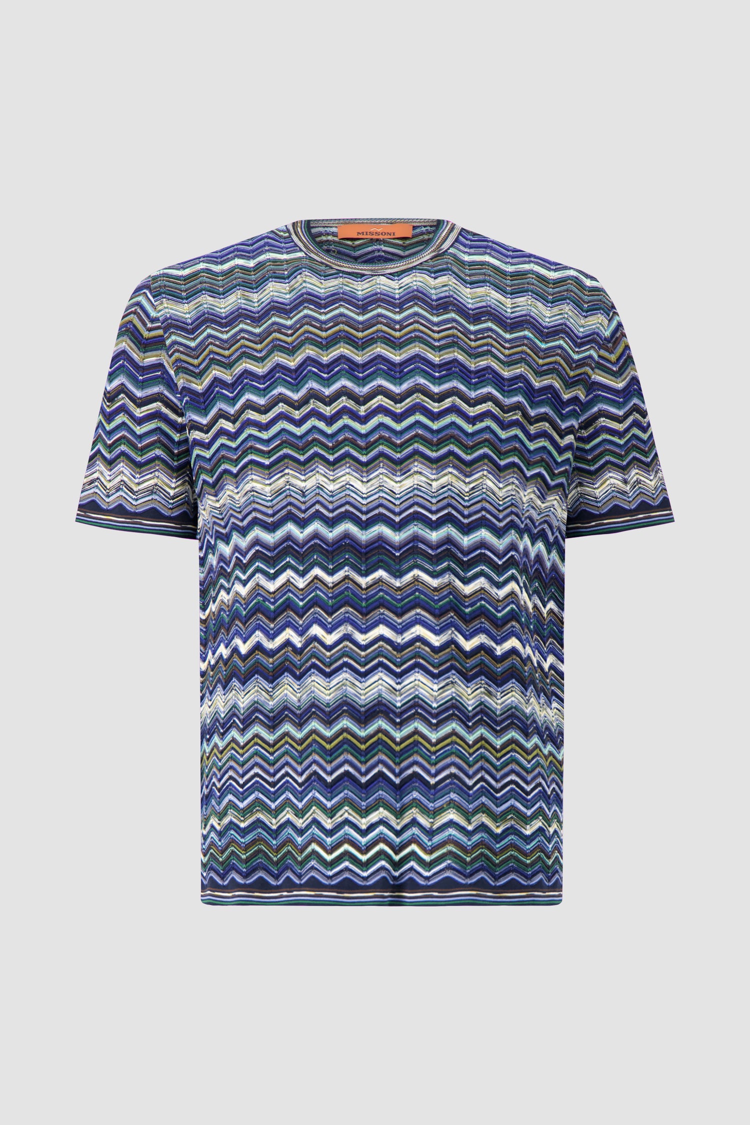 Missoni Cotton knit T-shirt with chevron pattern