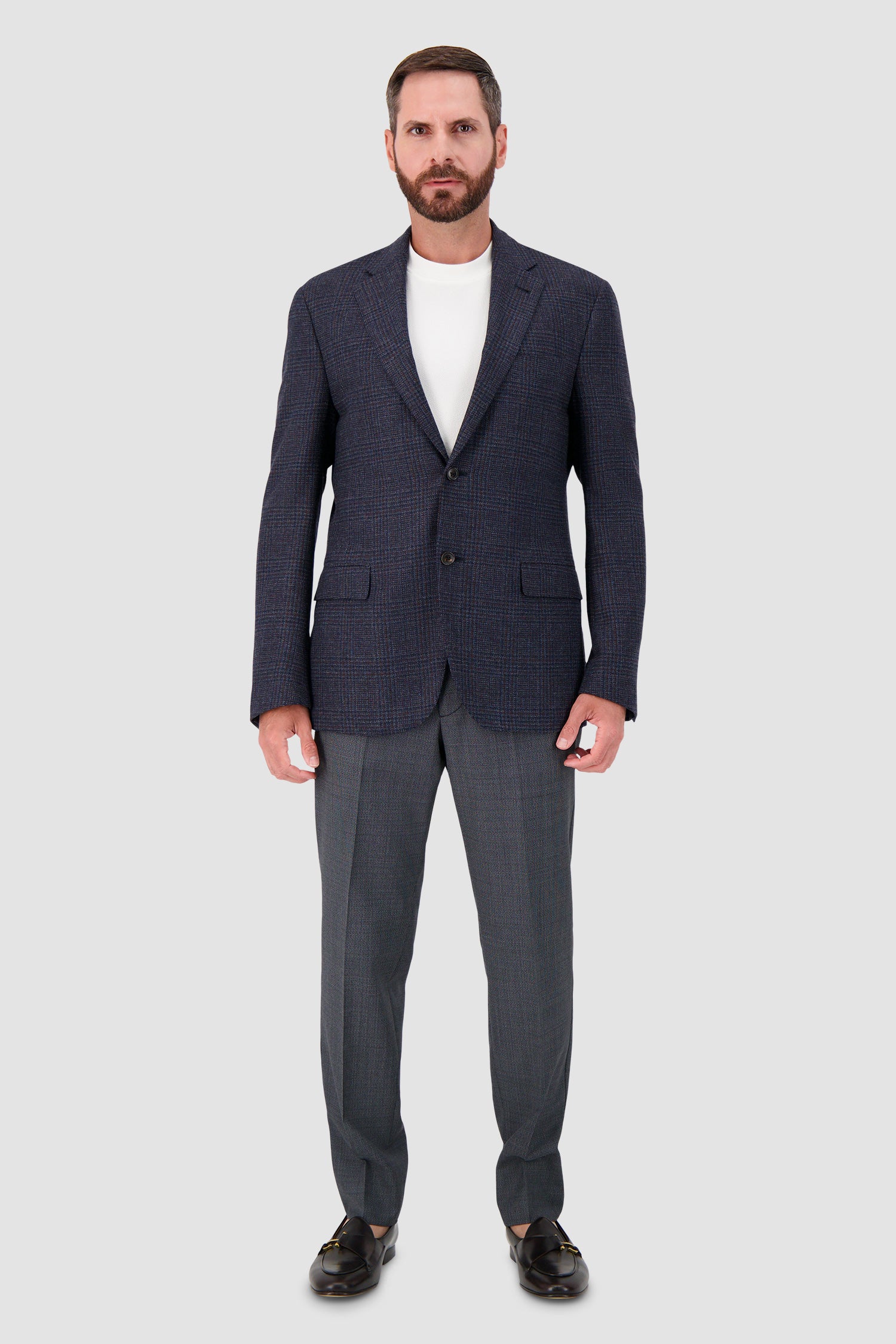 Veste en laine Corneliani - Marine/Marron