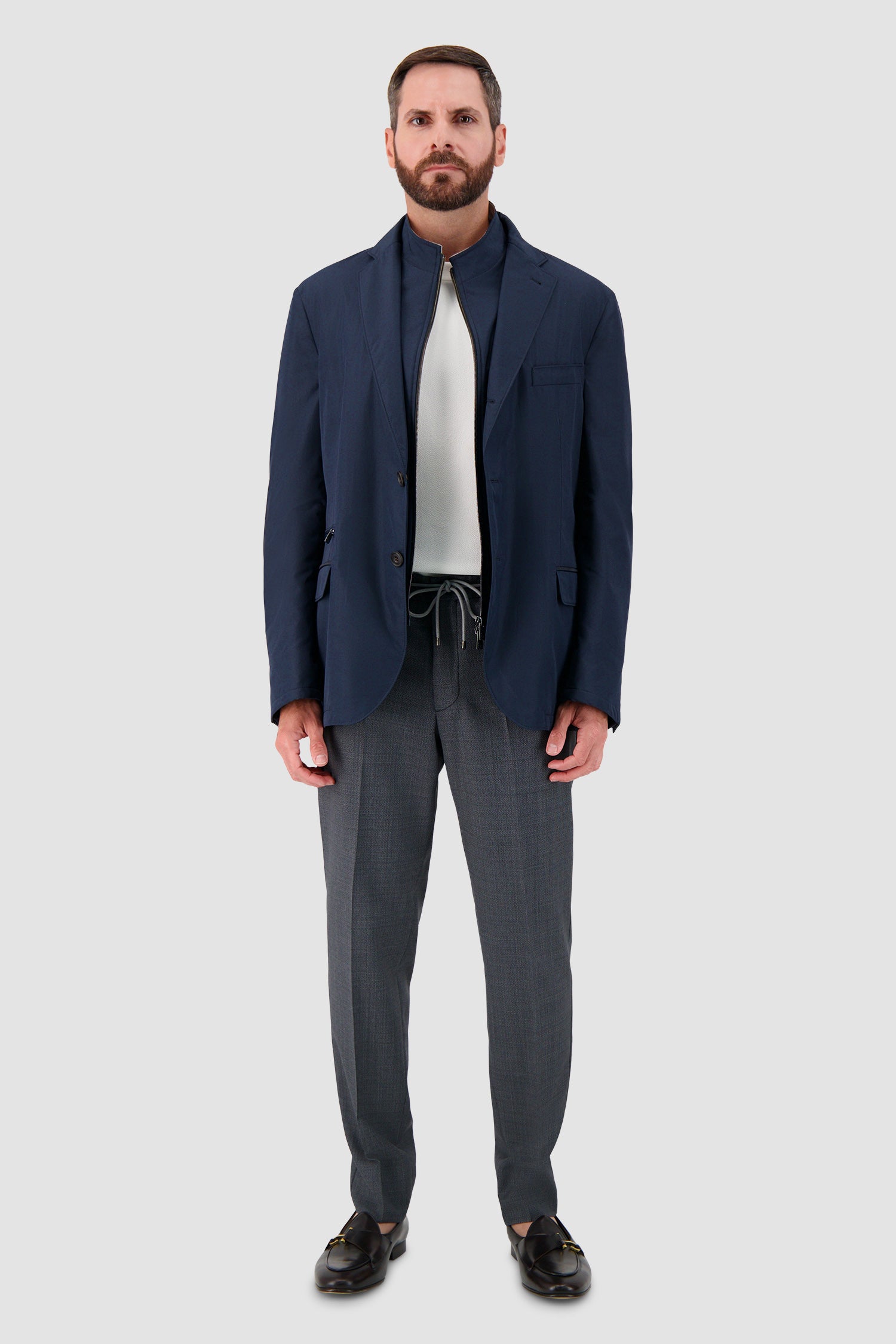 Veste Corneliani en nylon avec empiècement