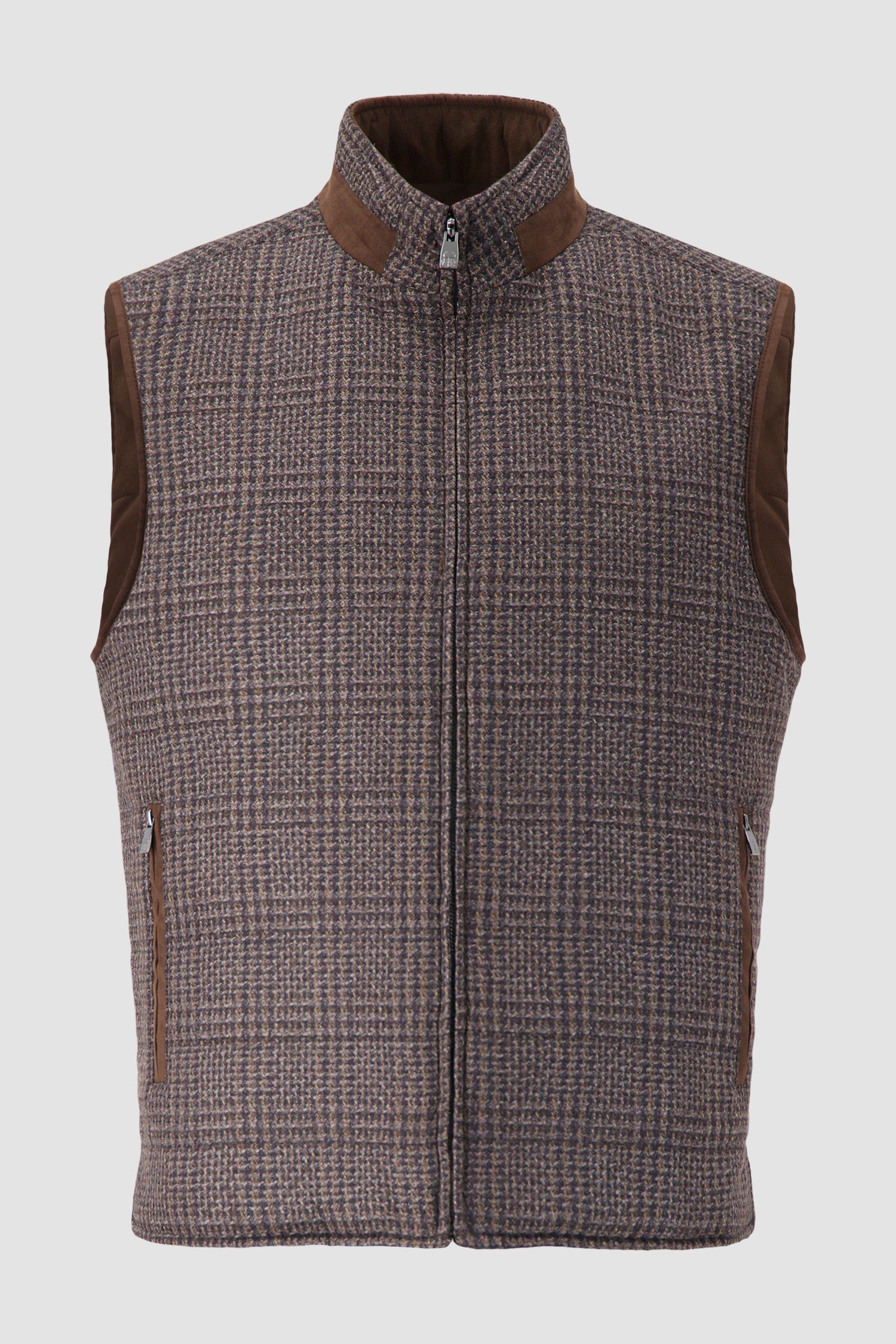 Corneliani Brown Glen Check Vest