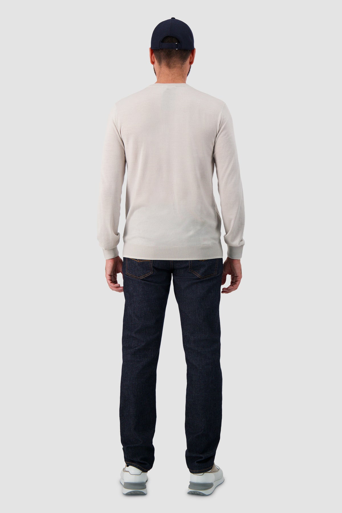 Corneliani Navy Wool Baseball Hat