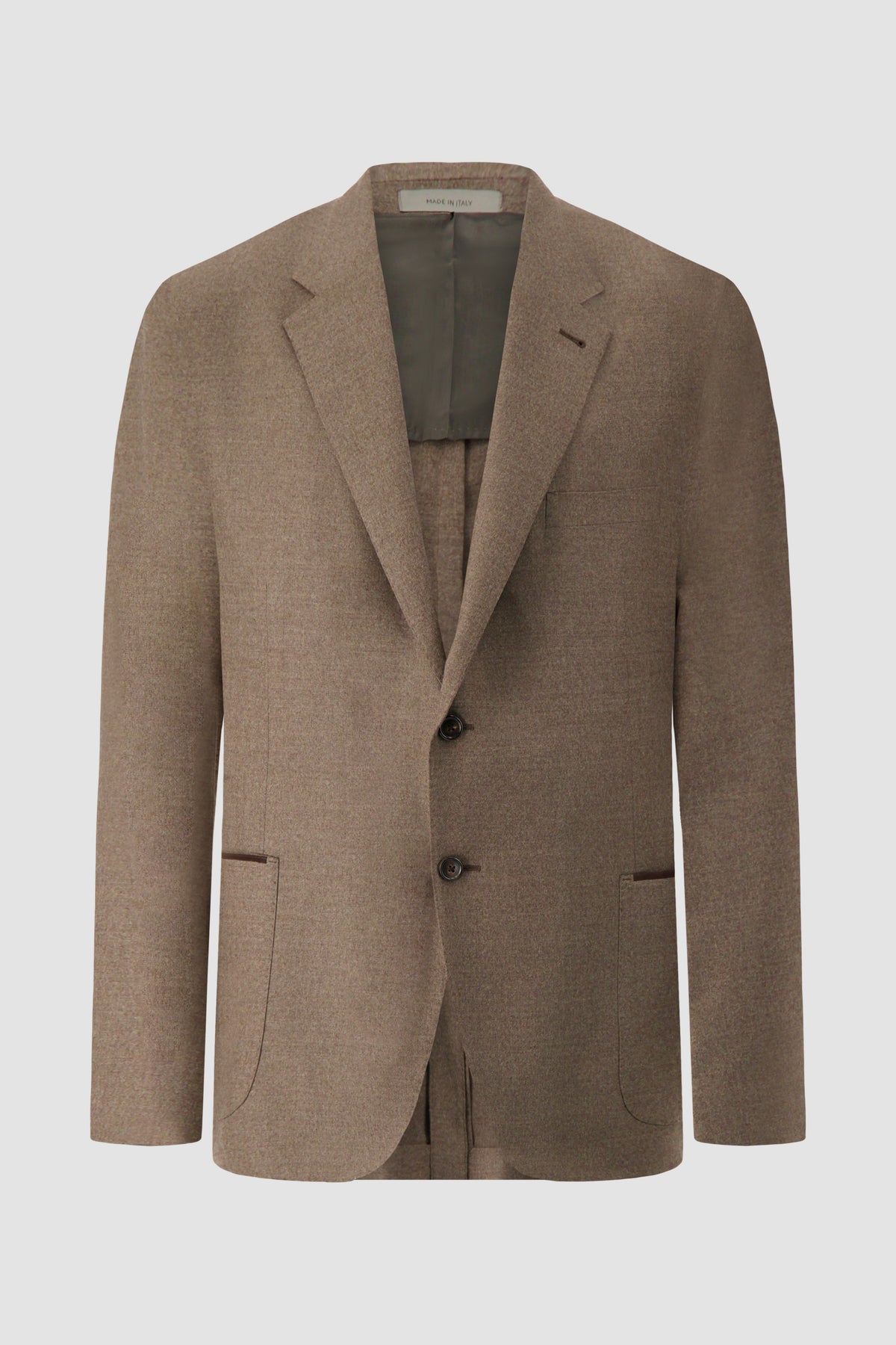 Corneliani Brown Wool/Leather Blazer