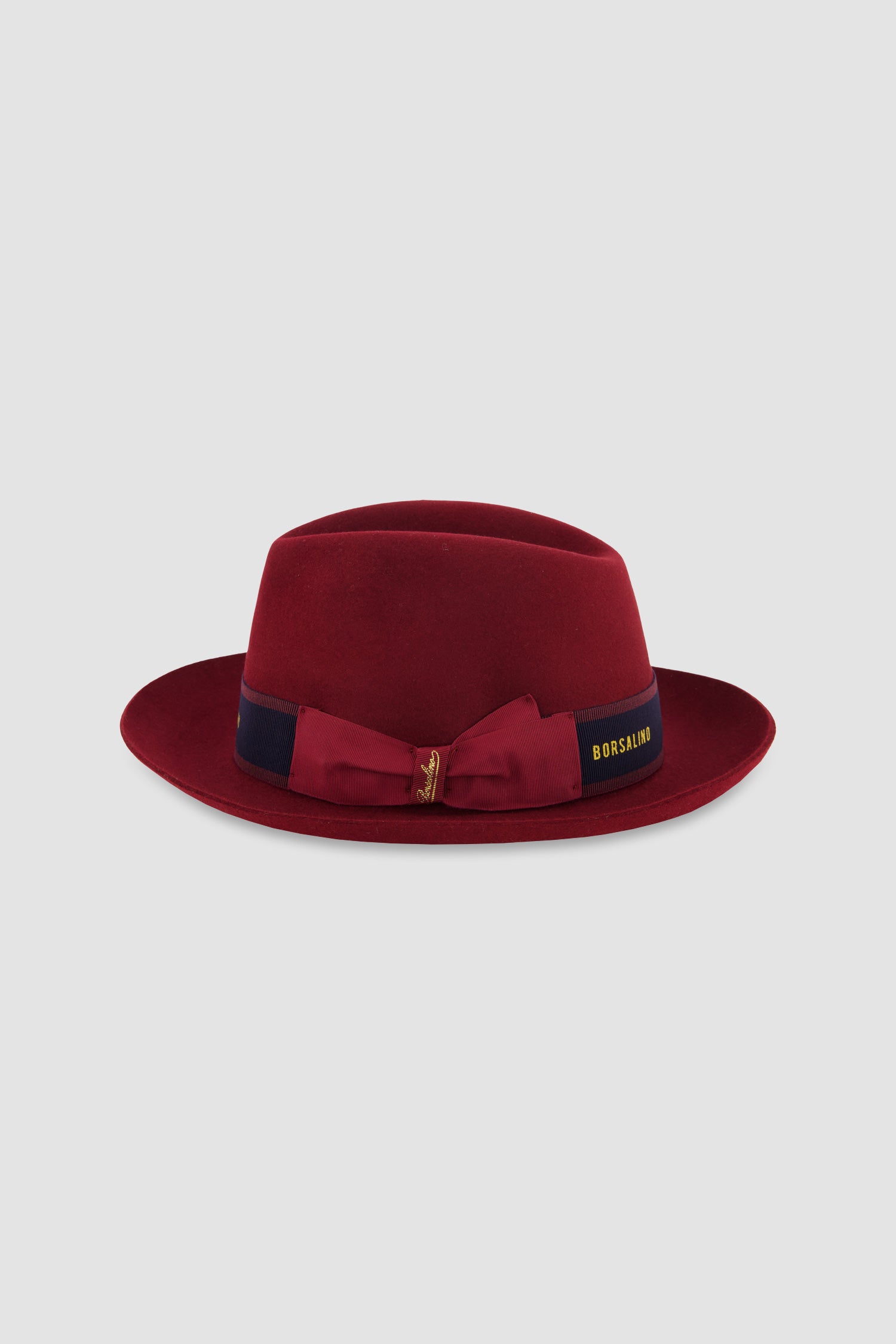 Borsalino Red Alessandria Rasato Tesa Media Hat