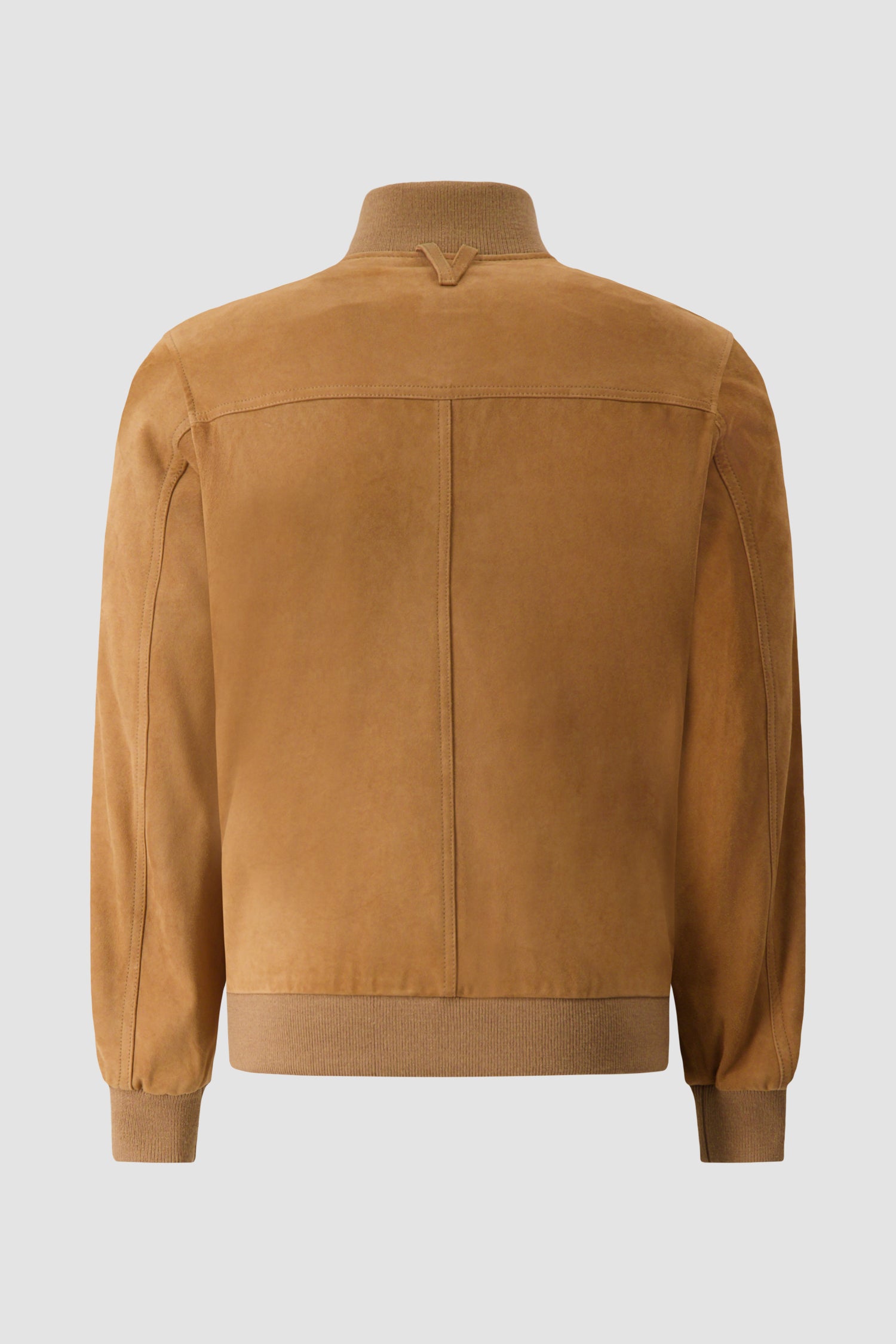 Valstar Camel Suede Utility Bomber Jacket