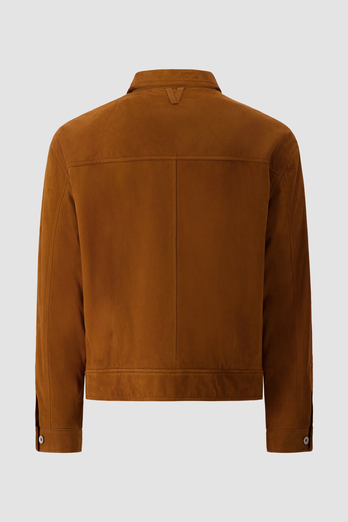 Valstar Camel Suede Leather Button Jacket