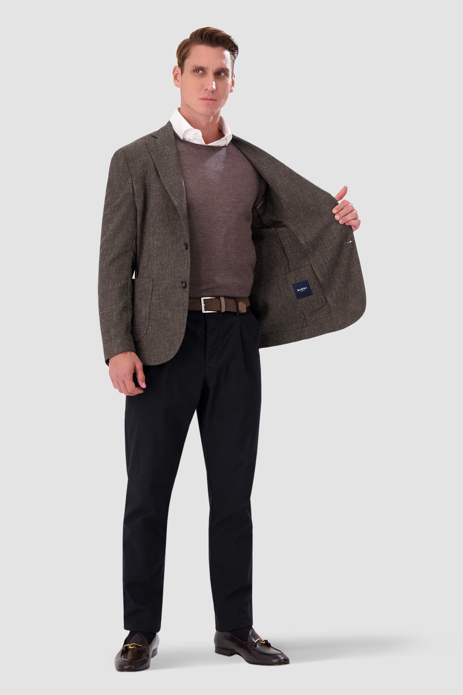 Barba Napoli Brown Easy J Mono Blazer