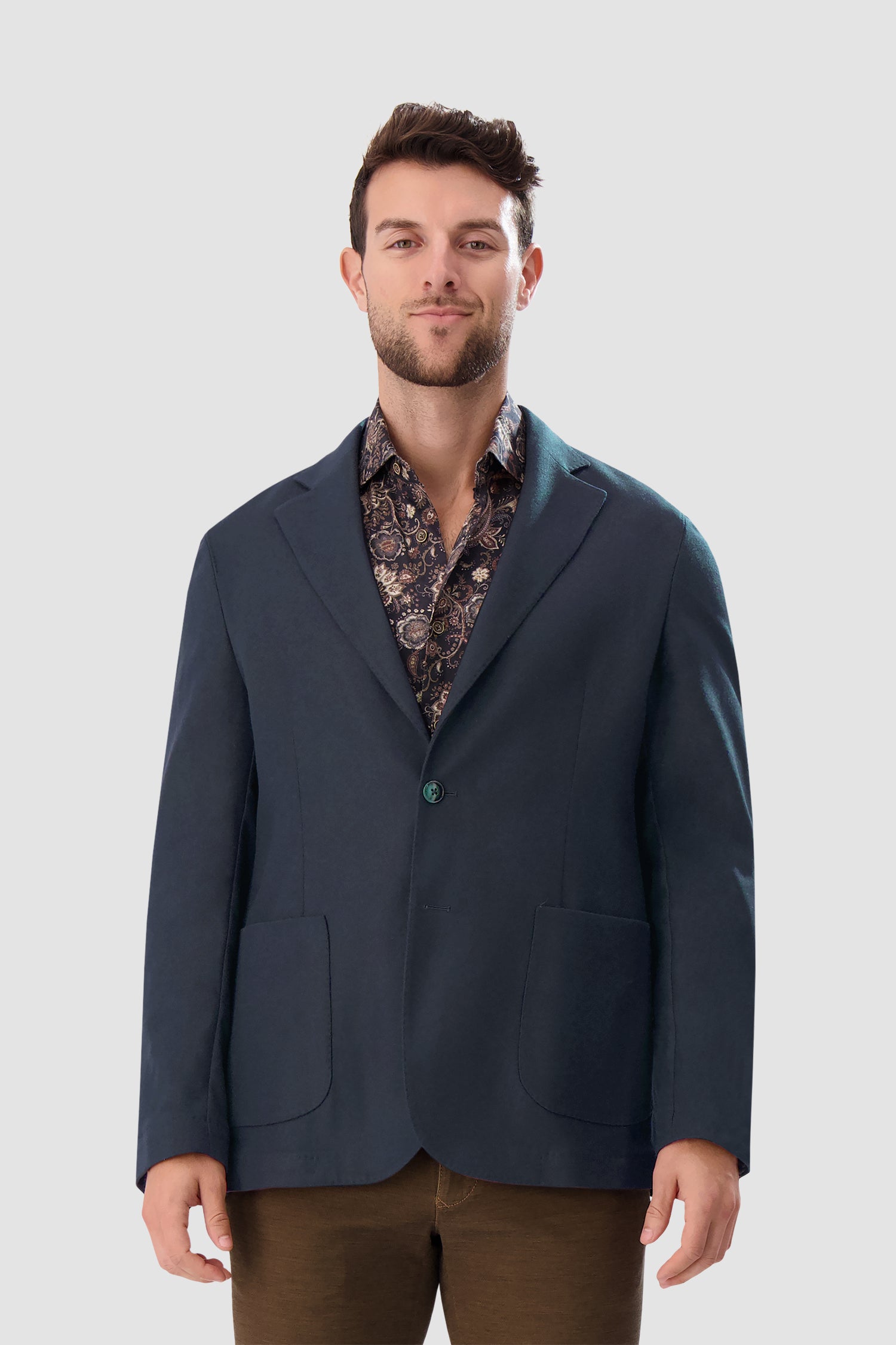 Barba Napoli Navy Easy J Mono Blazer