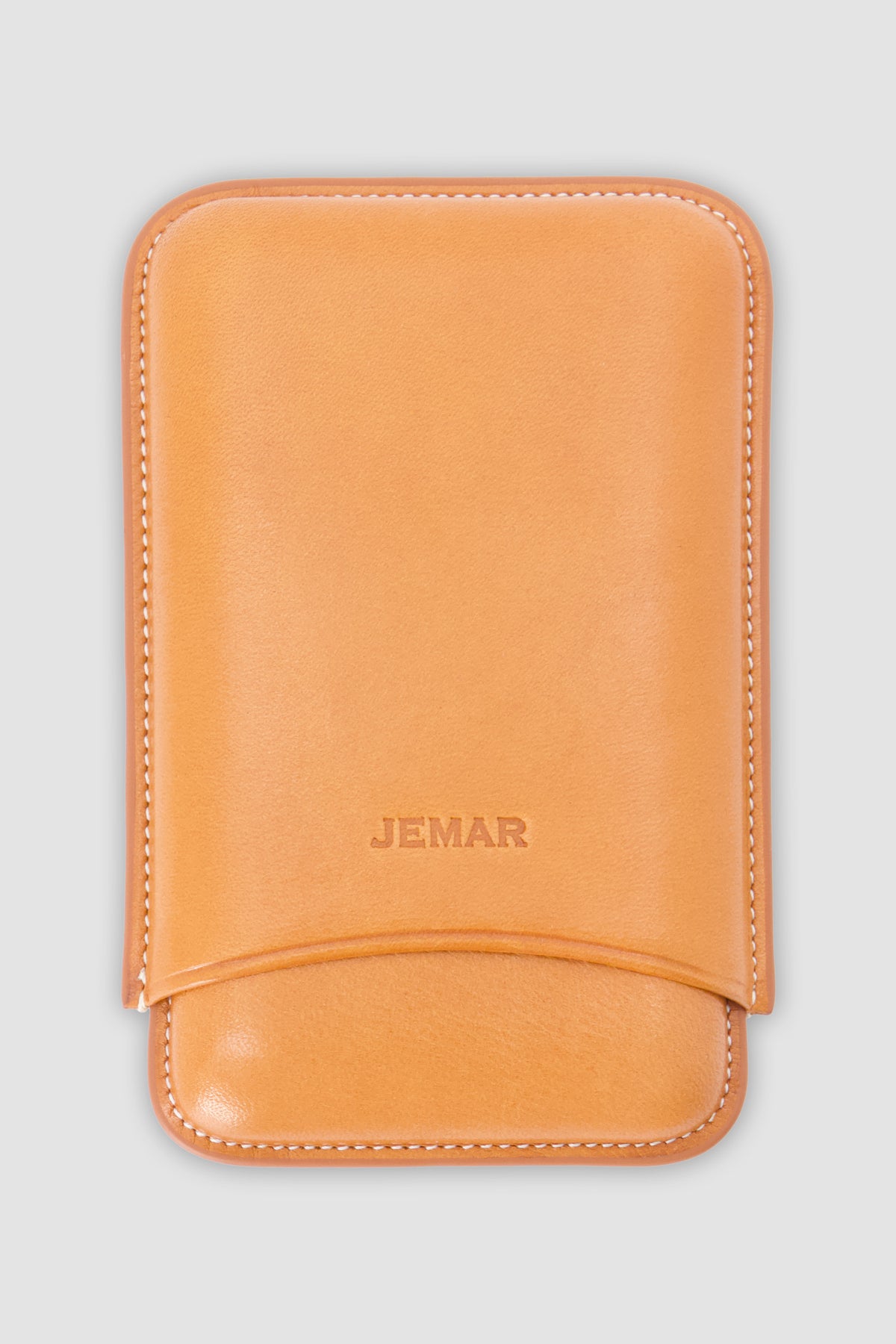 Jemar Tan Triple Leather Cigar Case
