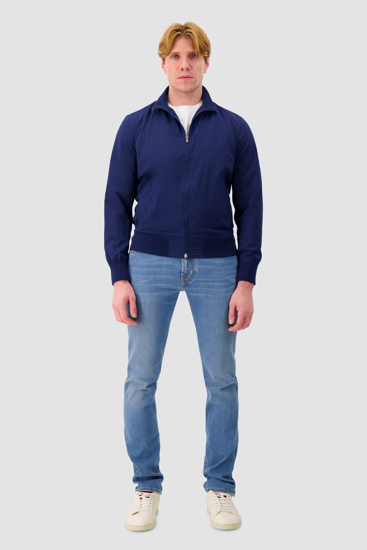 Barba Napoli Blue Bomber Jacket