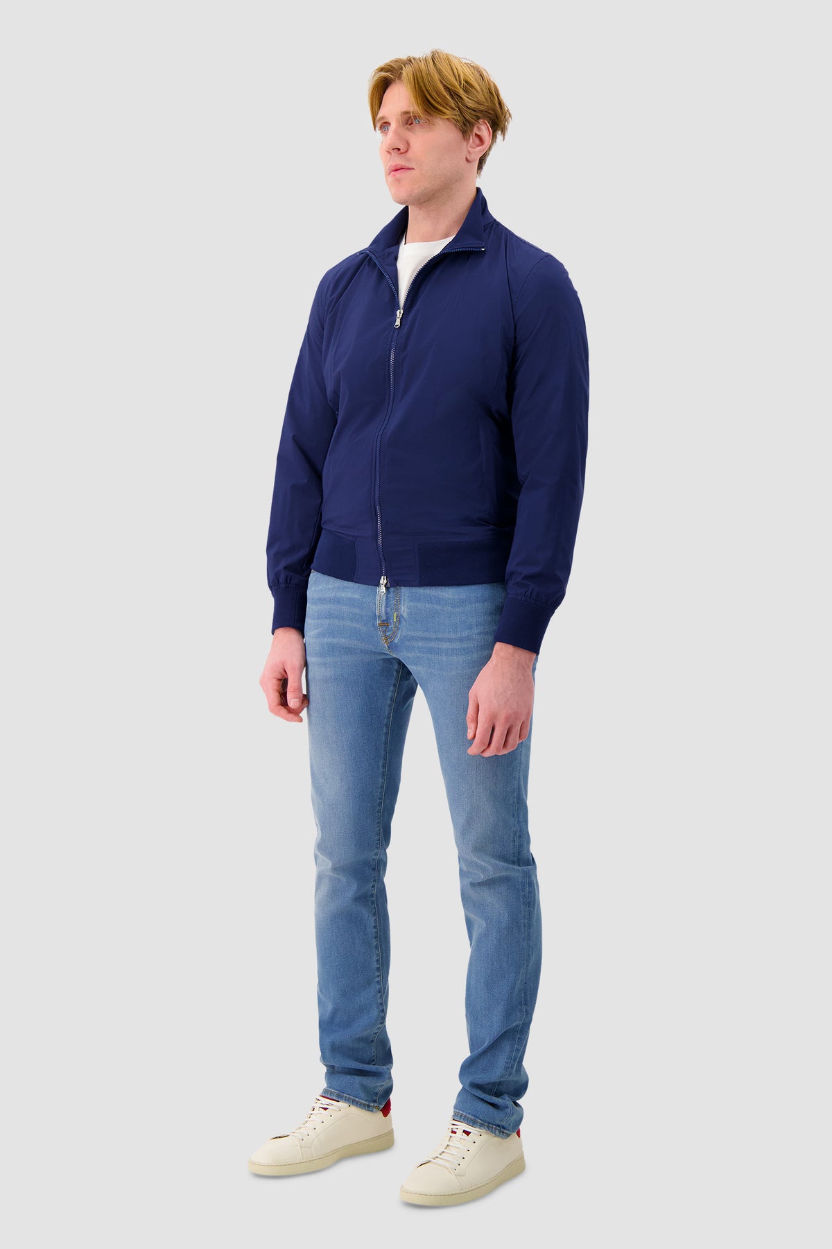 Barba Napoli Blue Bomber Jacket