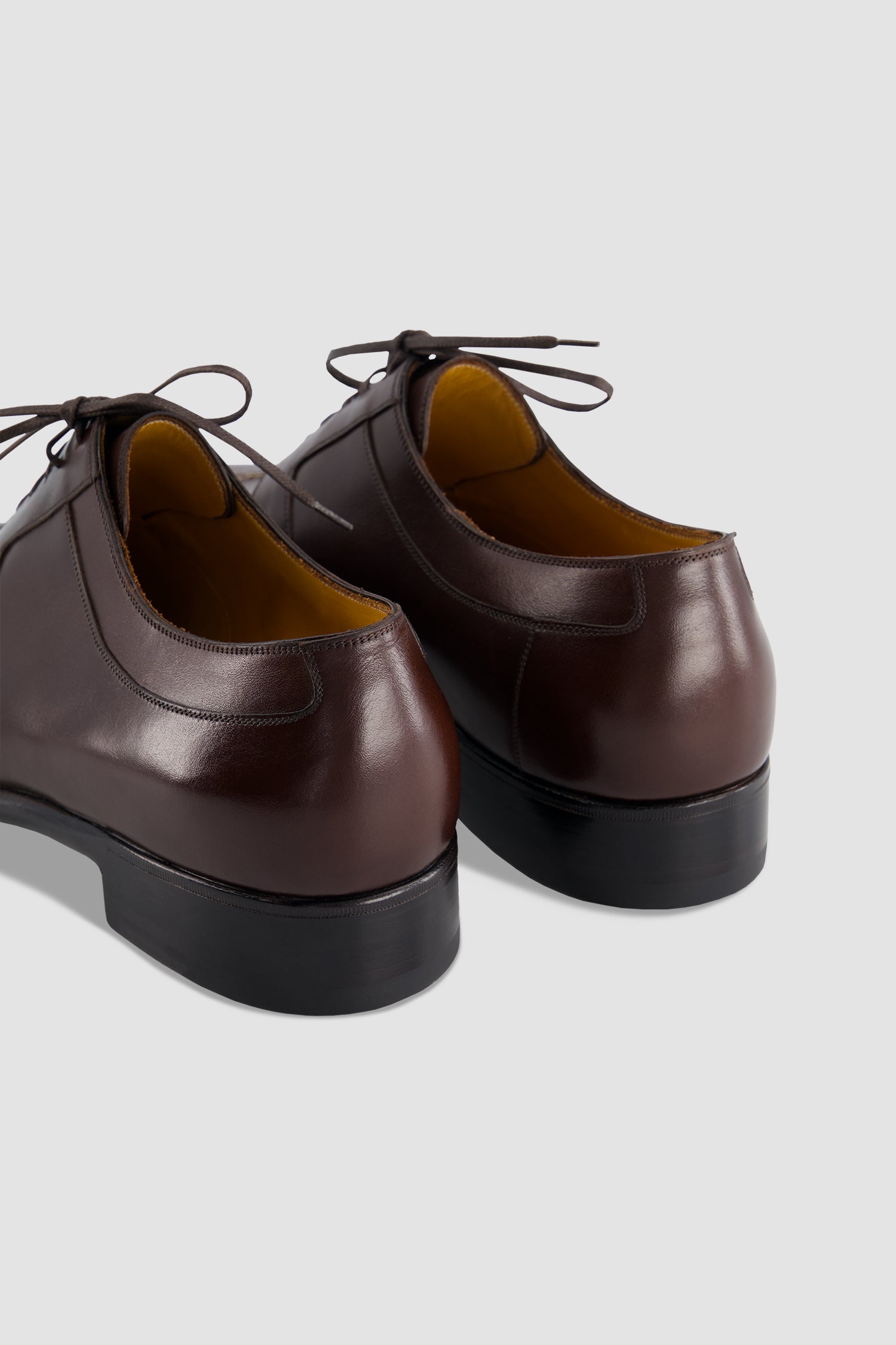 Stefano Bemer Brown Vocalou Apron-Toe Derby