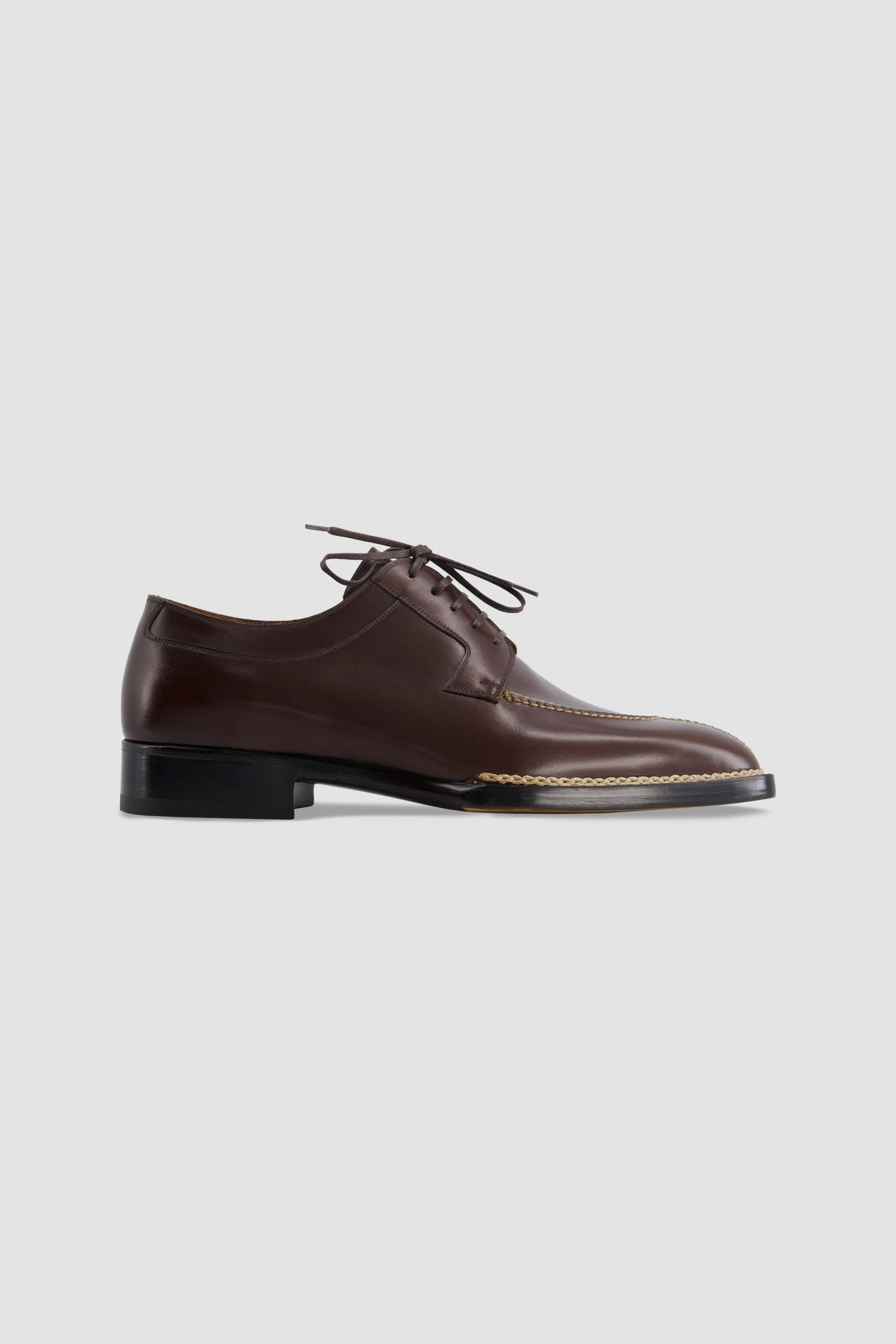 Stefano Bemer Brown Vocalou Apron-Toe Derby
