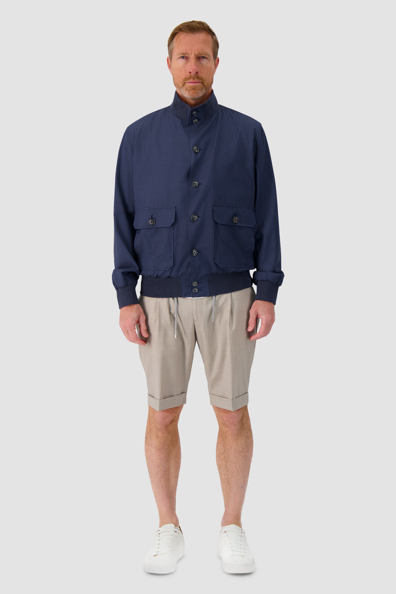 Barba Napoli Navy Bomber Jacket