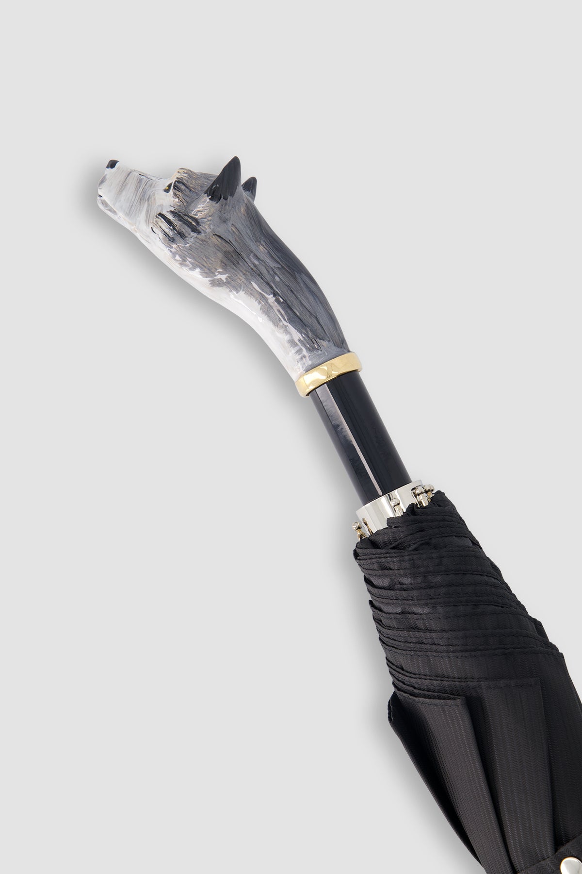 Pasotti Black Wolf Umbrella Compact