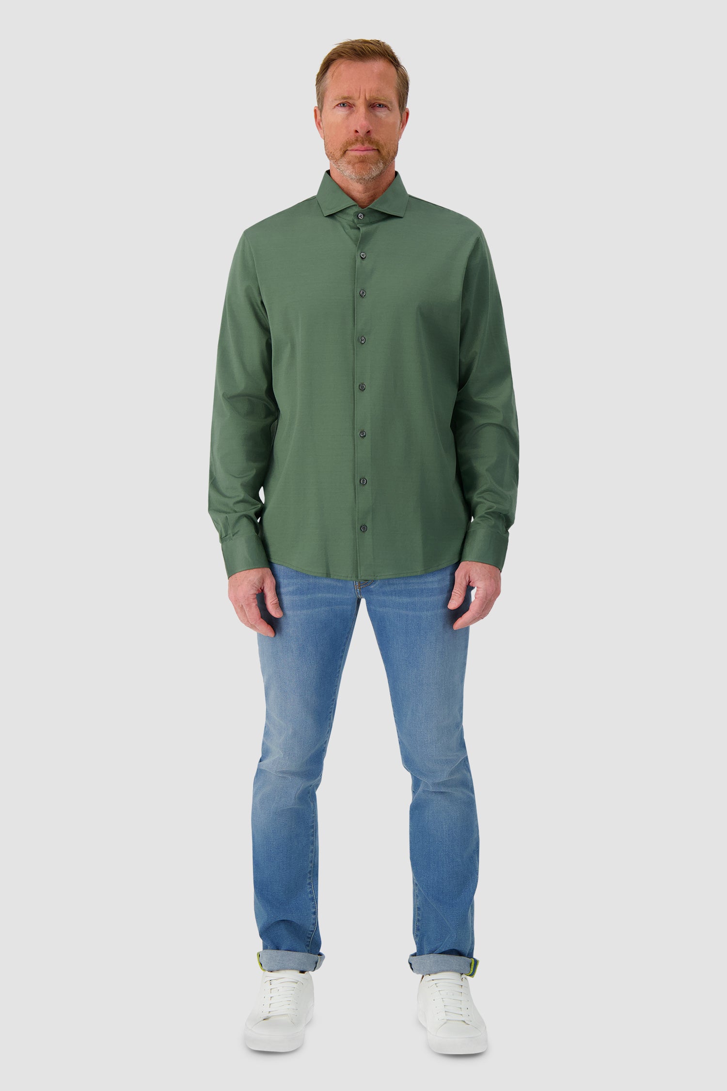 Barba Napoli Green Shirt