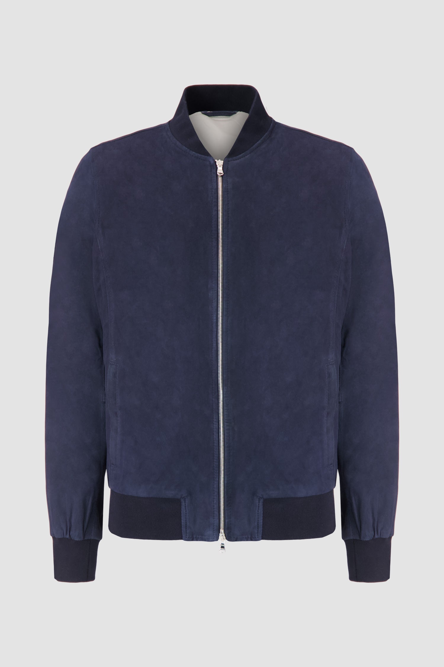 Barba Napoli Navy Leather Jacket