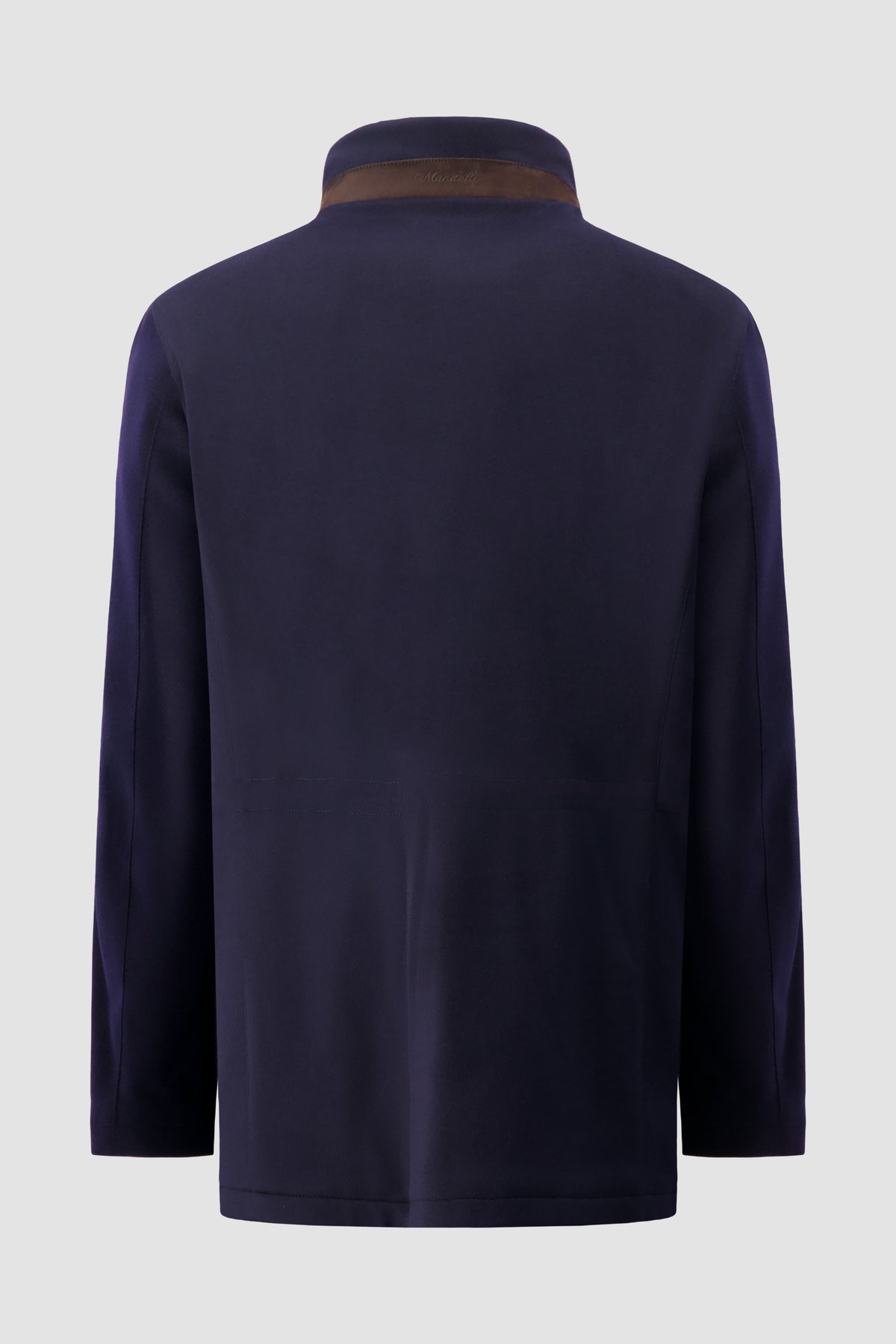 Mandelli Navy Cashmere Utility Jacket