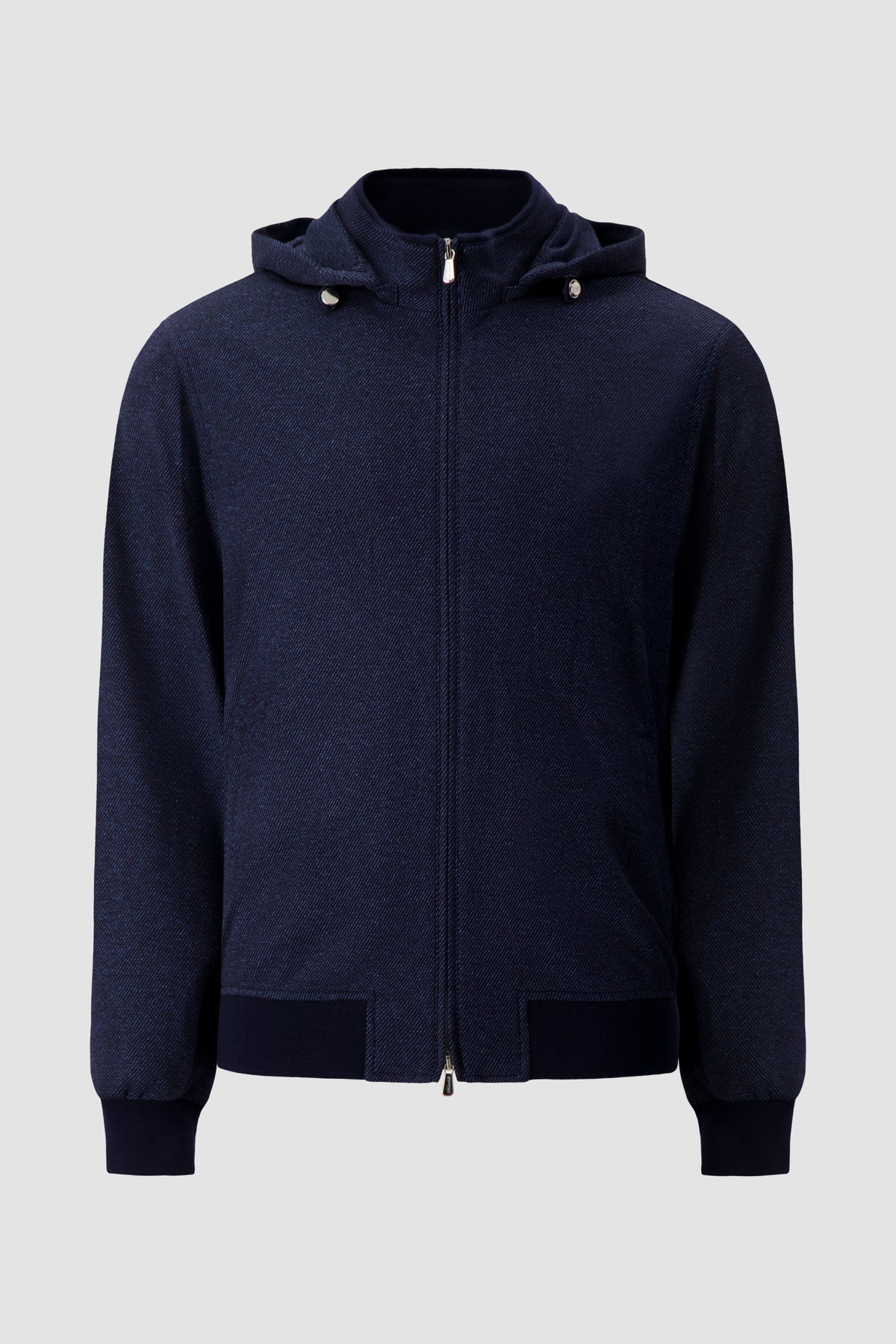 Mandelli Navy Virgin Wool Bomber