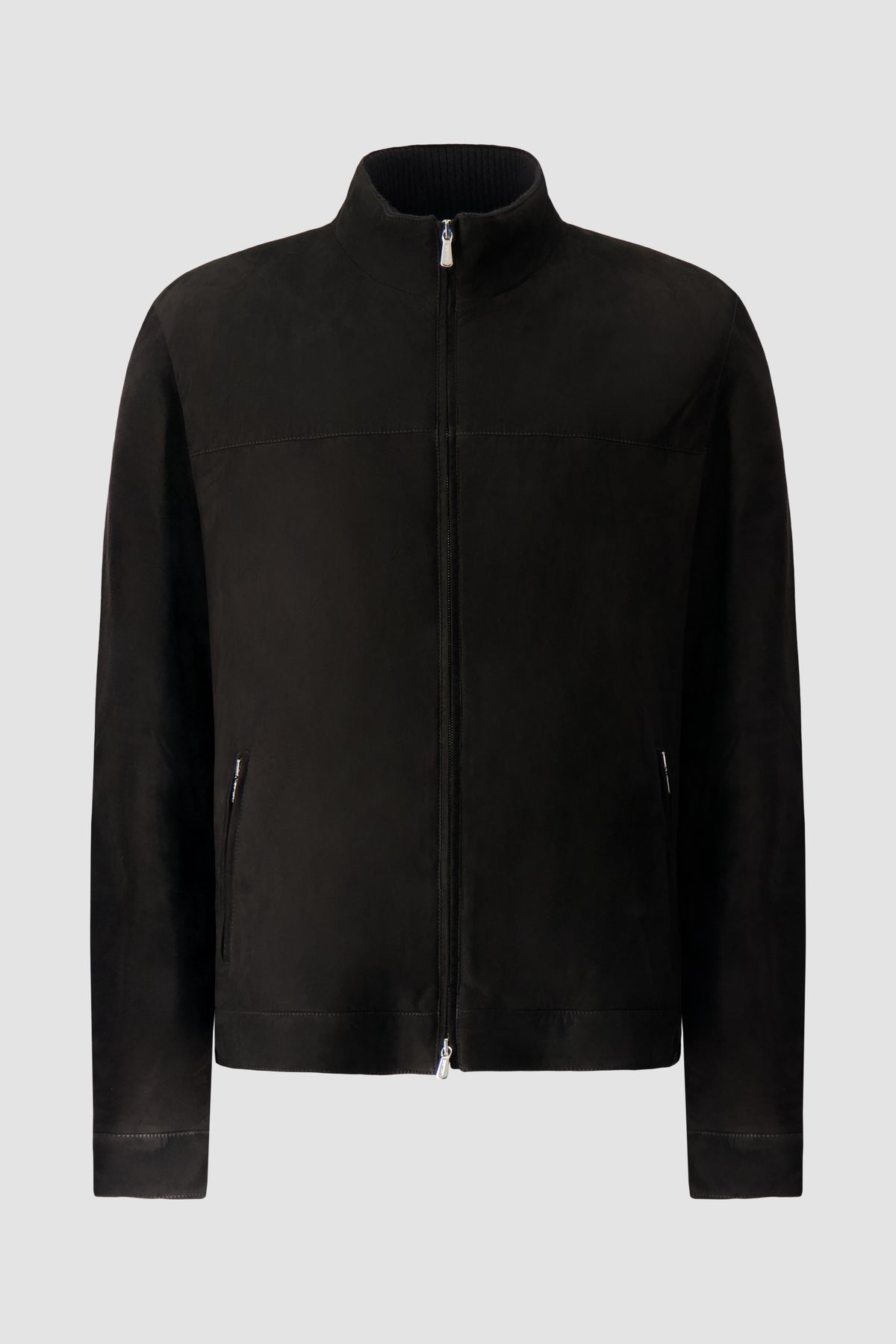 Mandelli Black Goat Leather Jacket