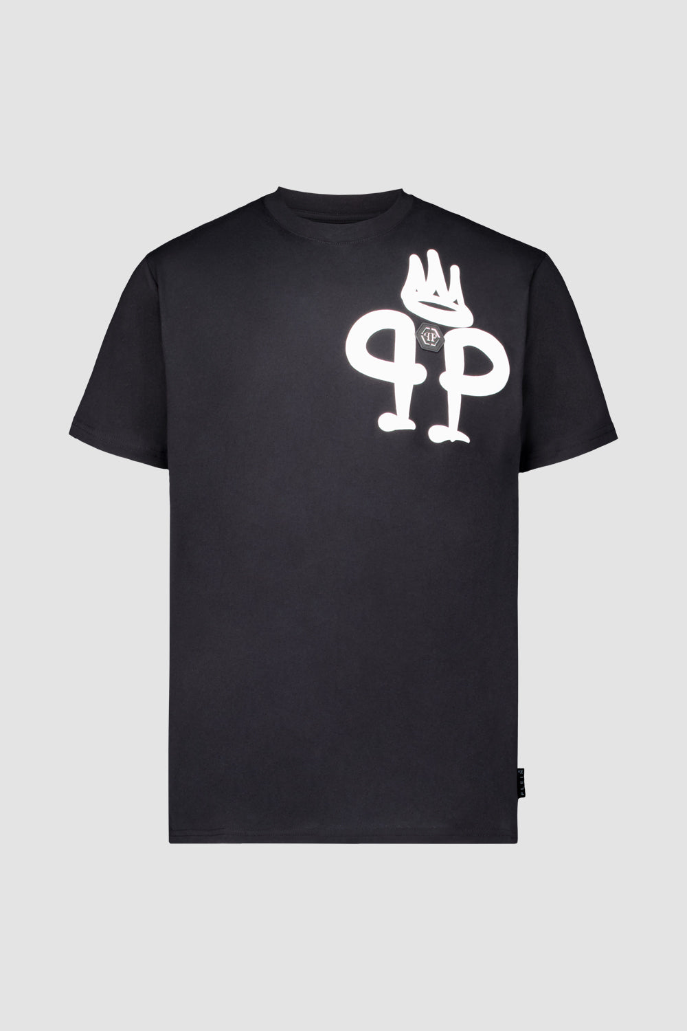 Philipp Plein Black Round neck SS Iconic Plein T-Shirt