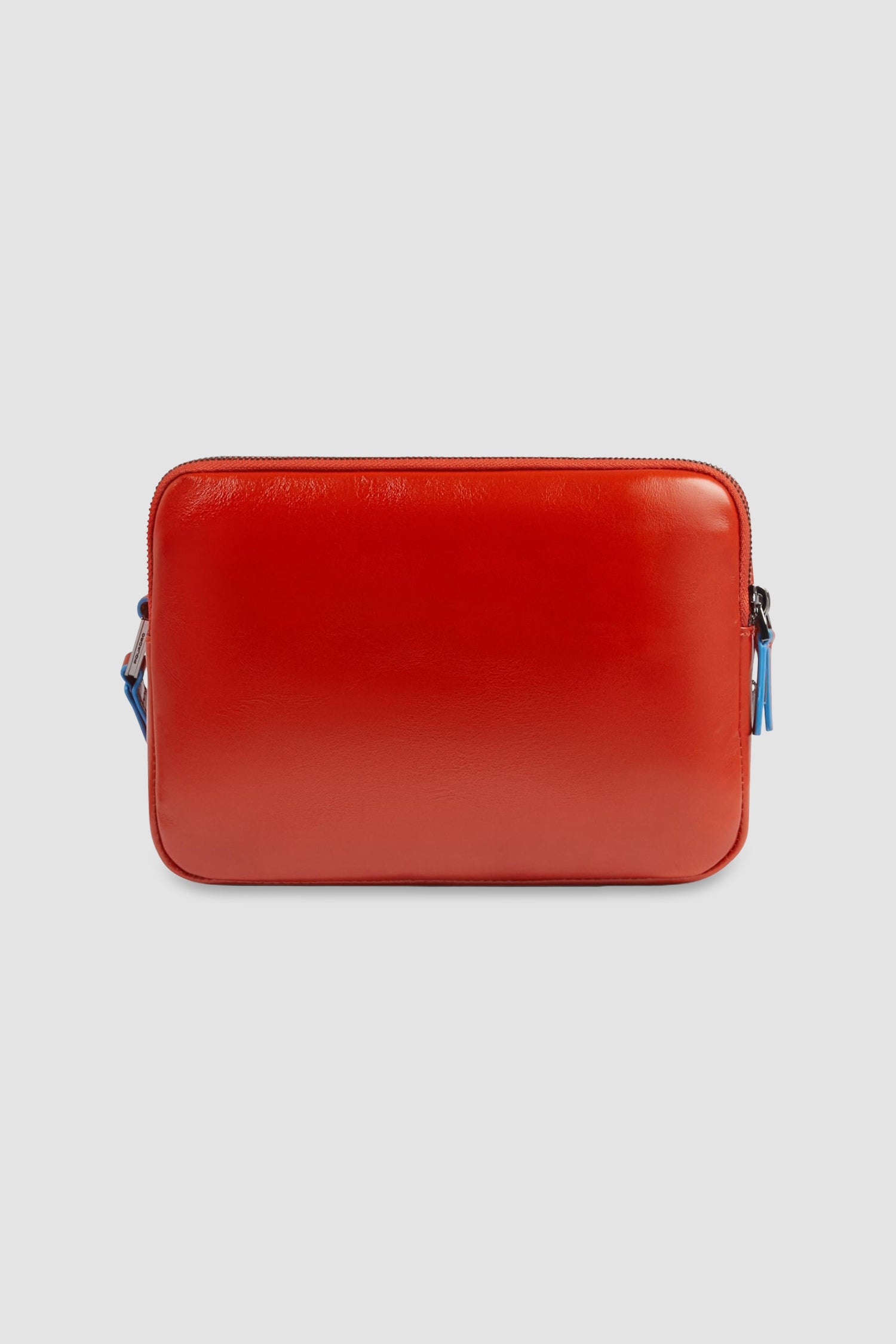 Pochette Piquadro orange avec verrouillage de sécurité par empreinte digitale