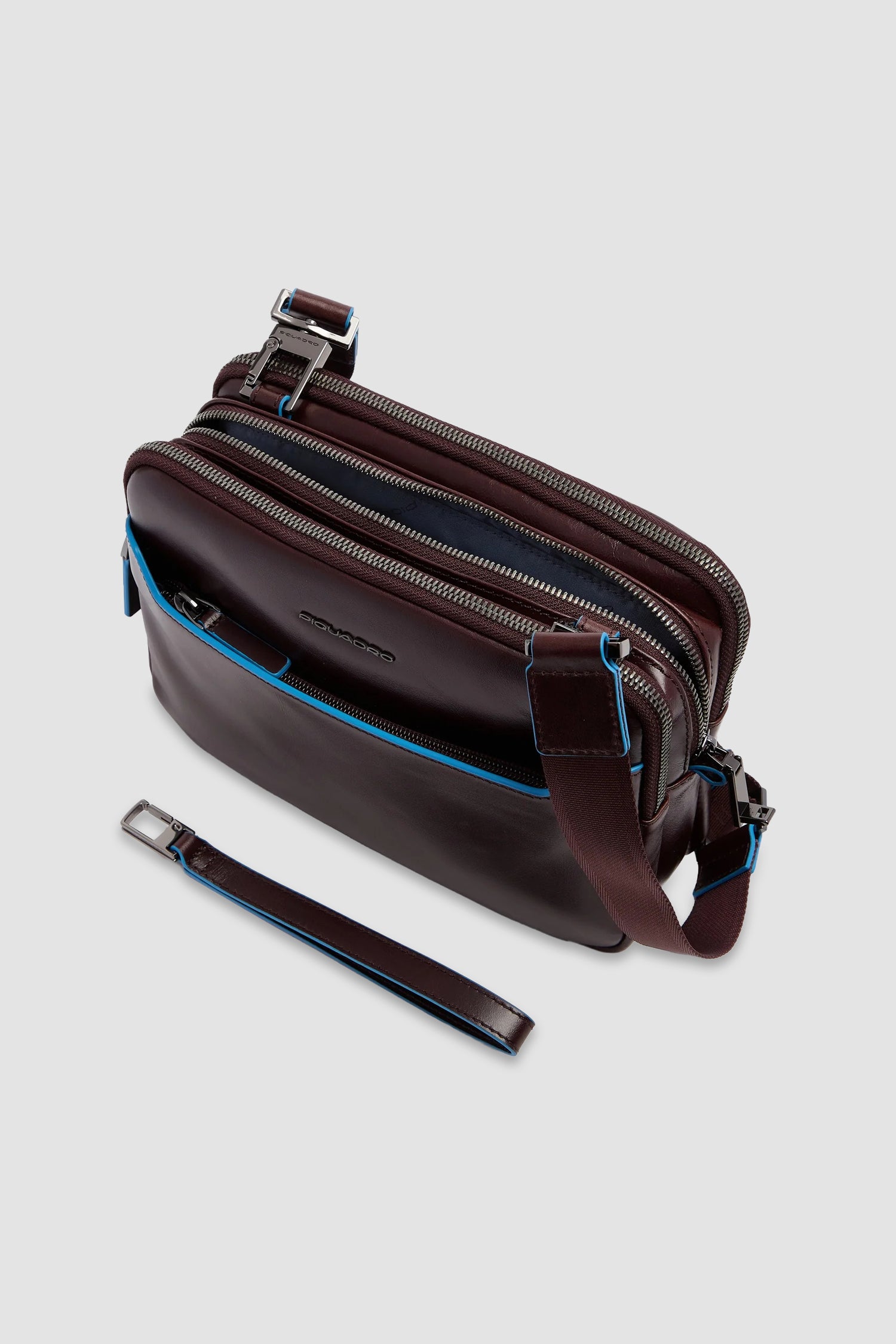 Piquadro Black Fingerprint Security Lock Clutch
