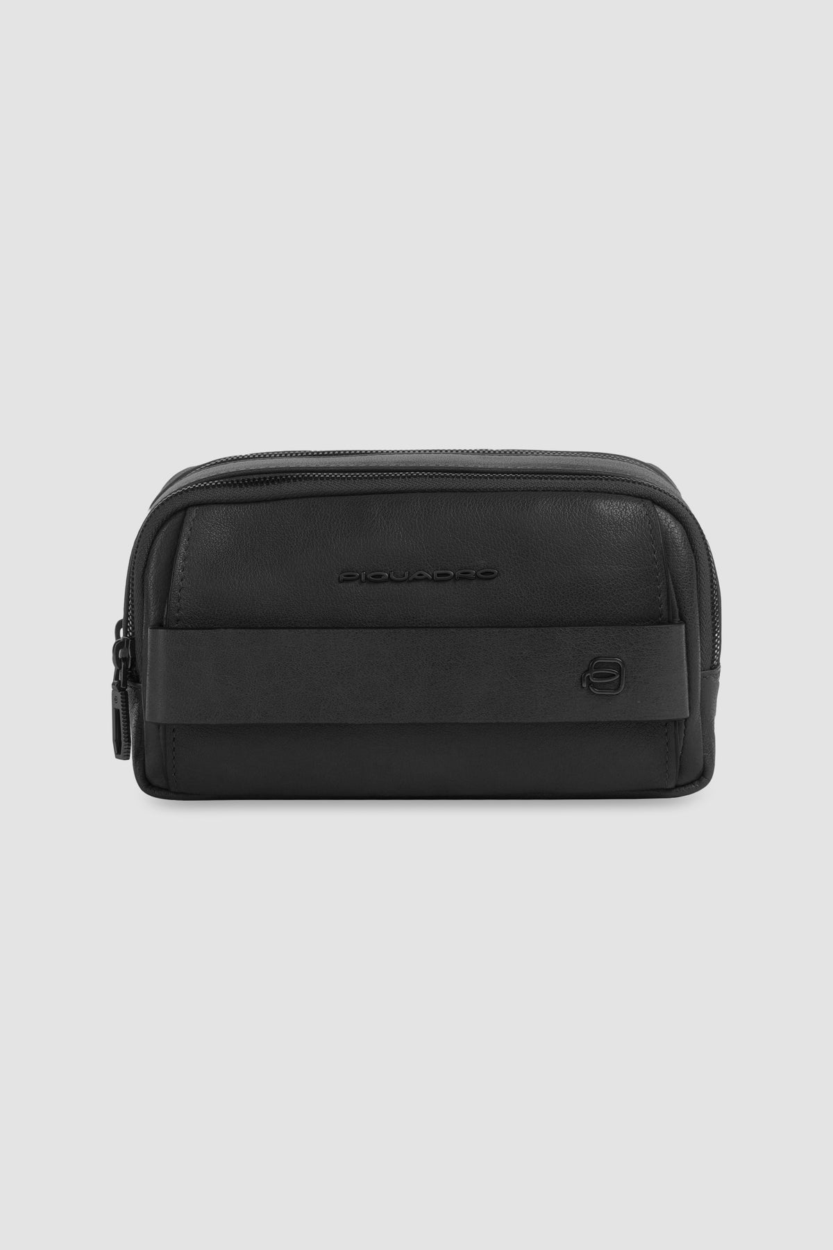 Piquadro Black Leather Wristlet