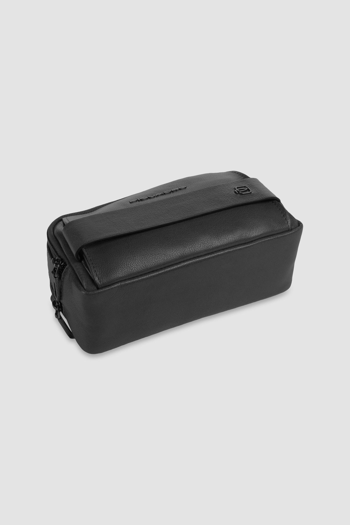 Piquadro Black Leather Wristlet