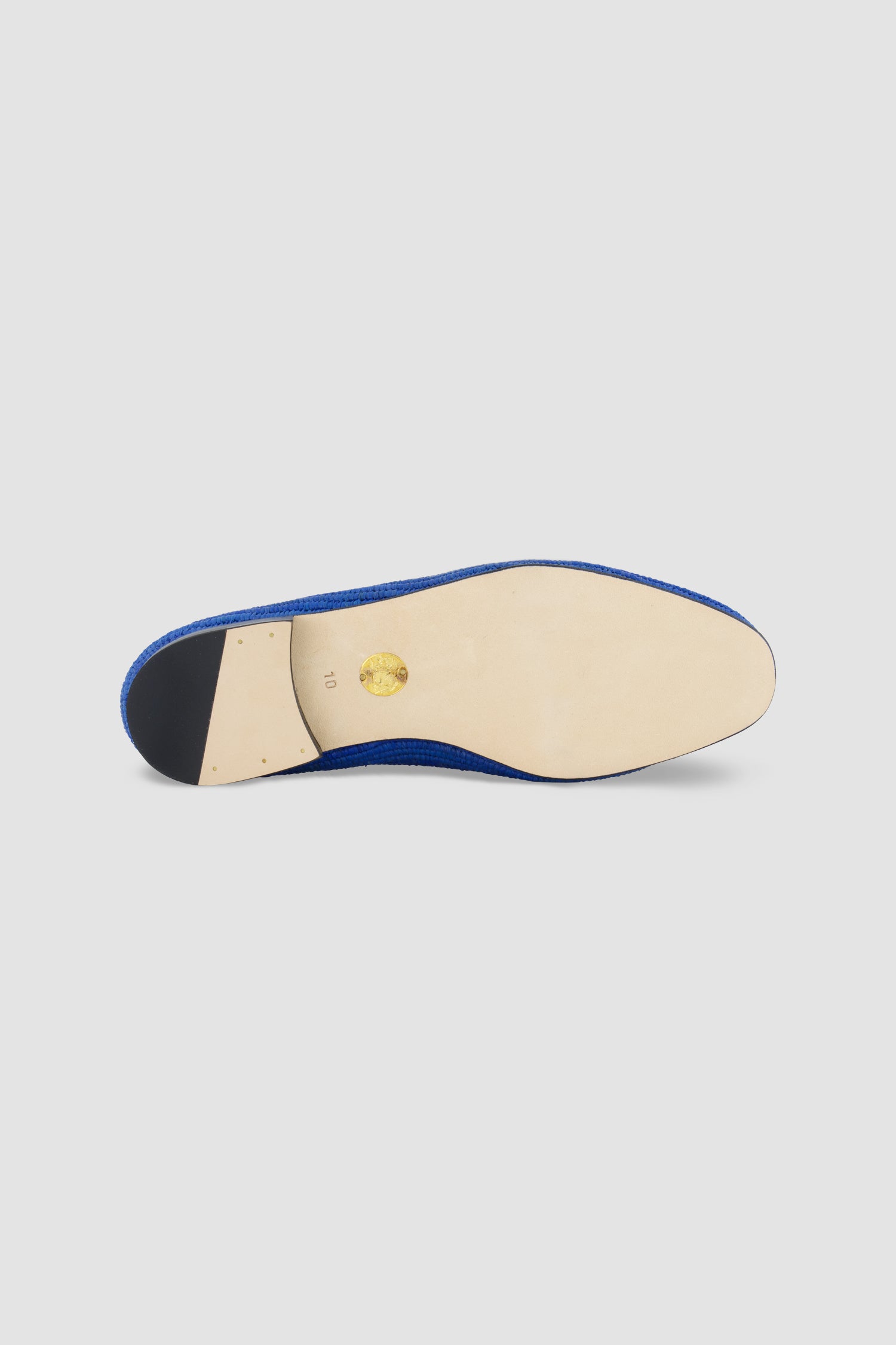Edhen Milano Agadir Blue Raffia Loafers