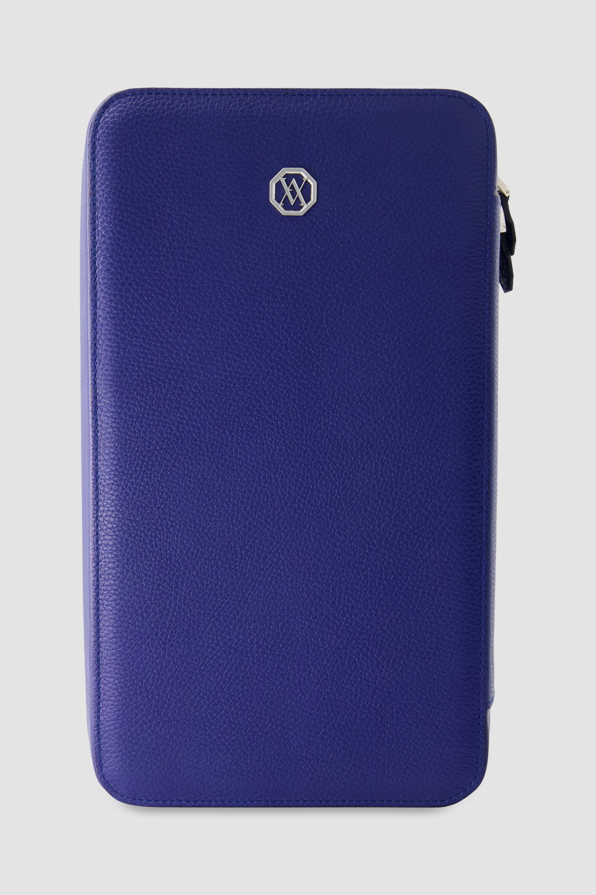 Artioli Blue Leather Sunglass Case