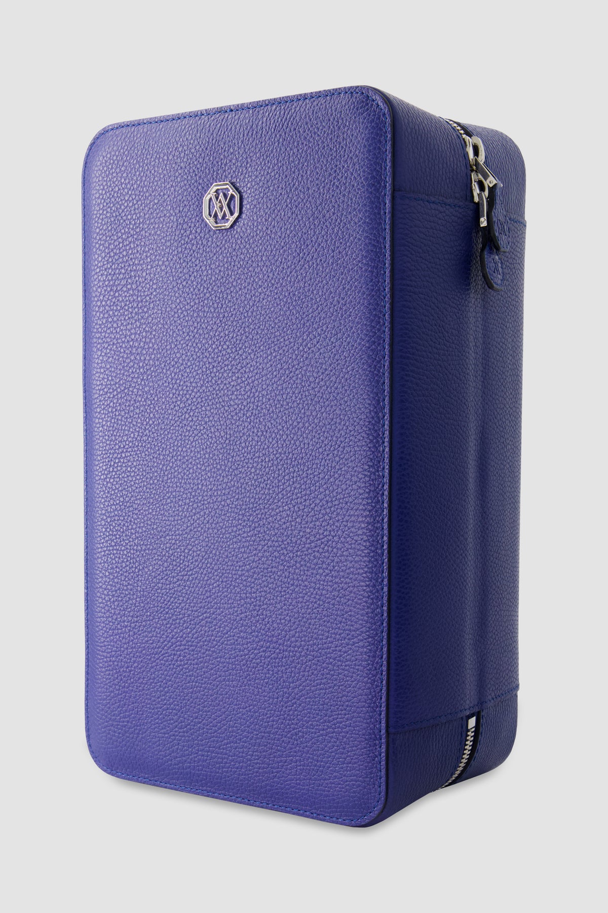 Artioli Blue Leather Sunglass Case