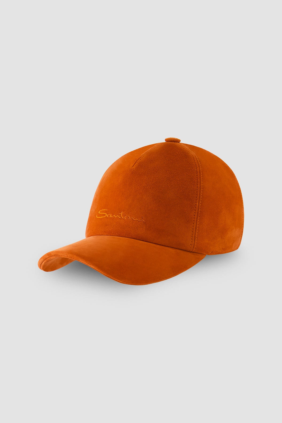 Santoni Orange Suede Hat