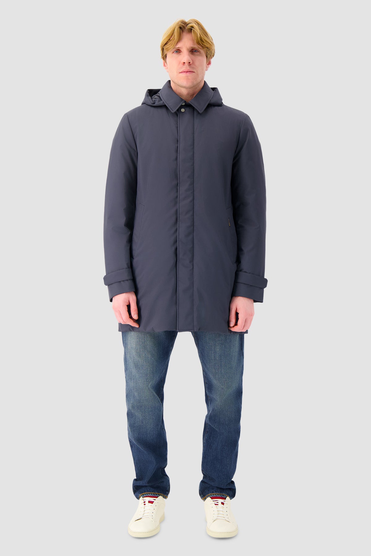 Moorer Navy Vido Padded Jacket