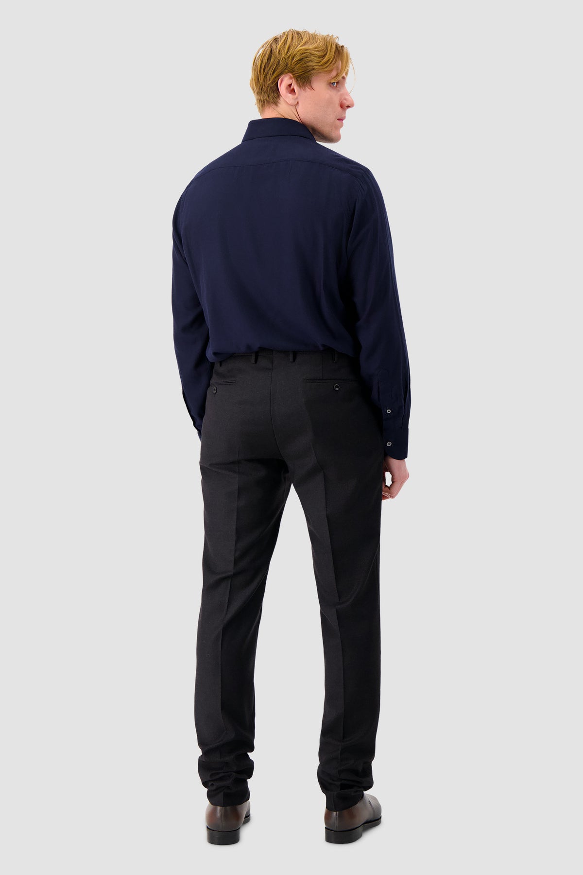 100 Hands Navy Cotton Dress Shirt
