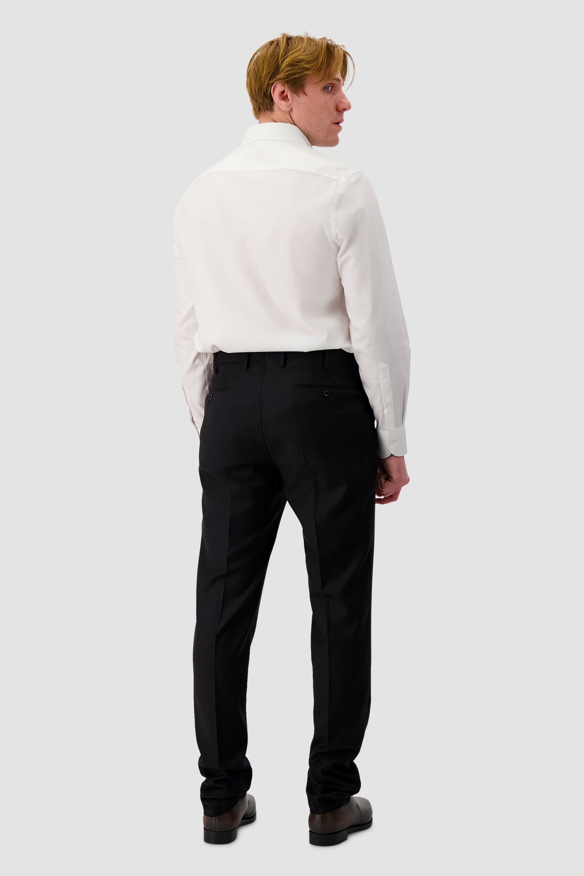 100 Hands White Cotton Dress Shirt