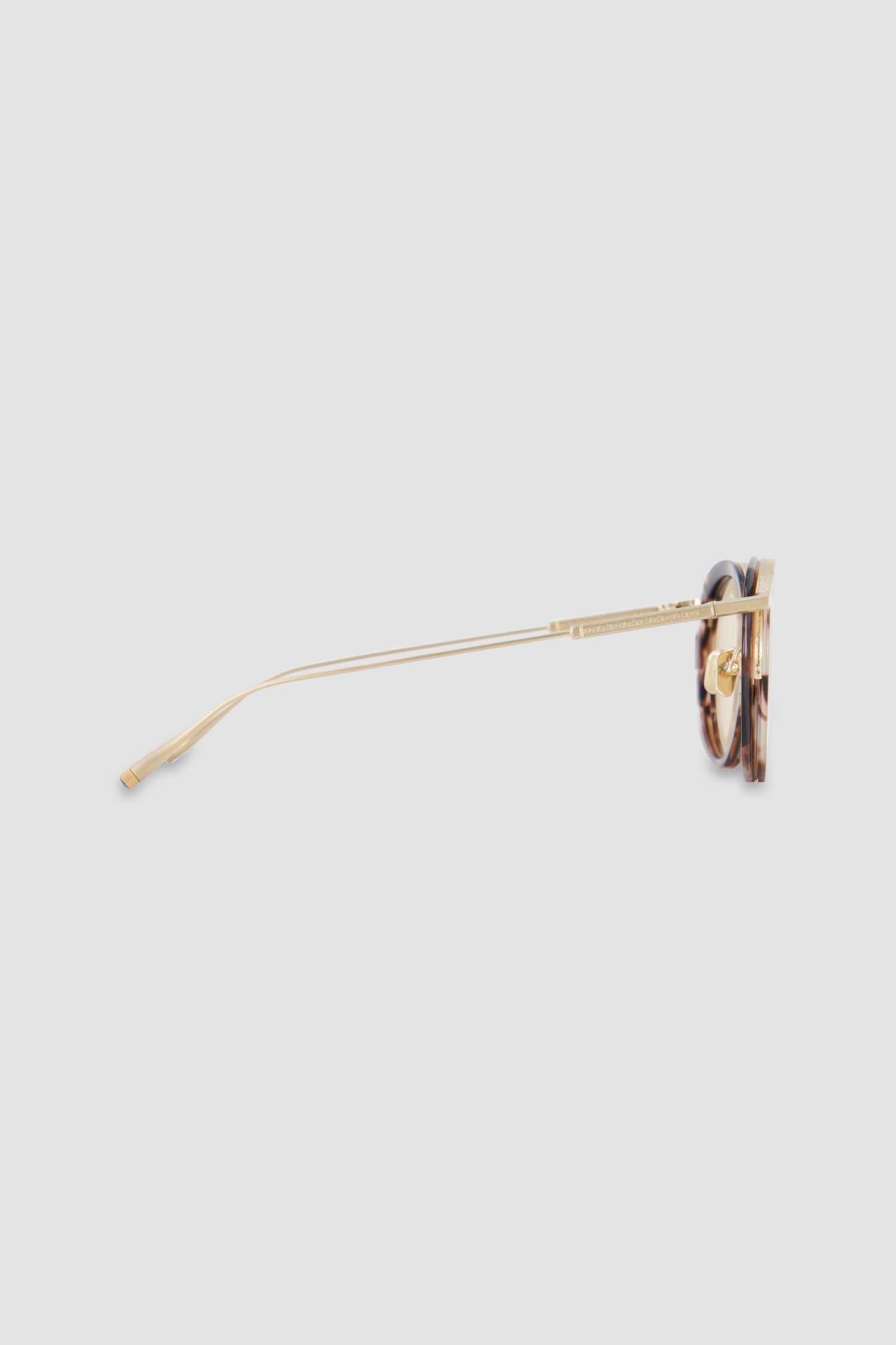 Masunaga Brown/Gold Aoi Sunglasses