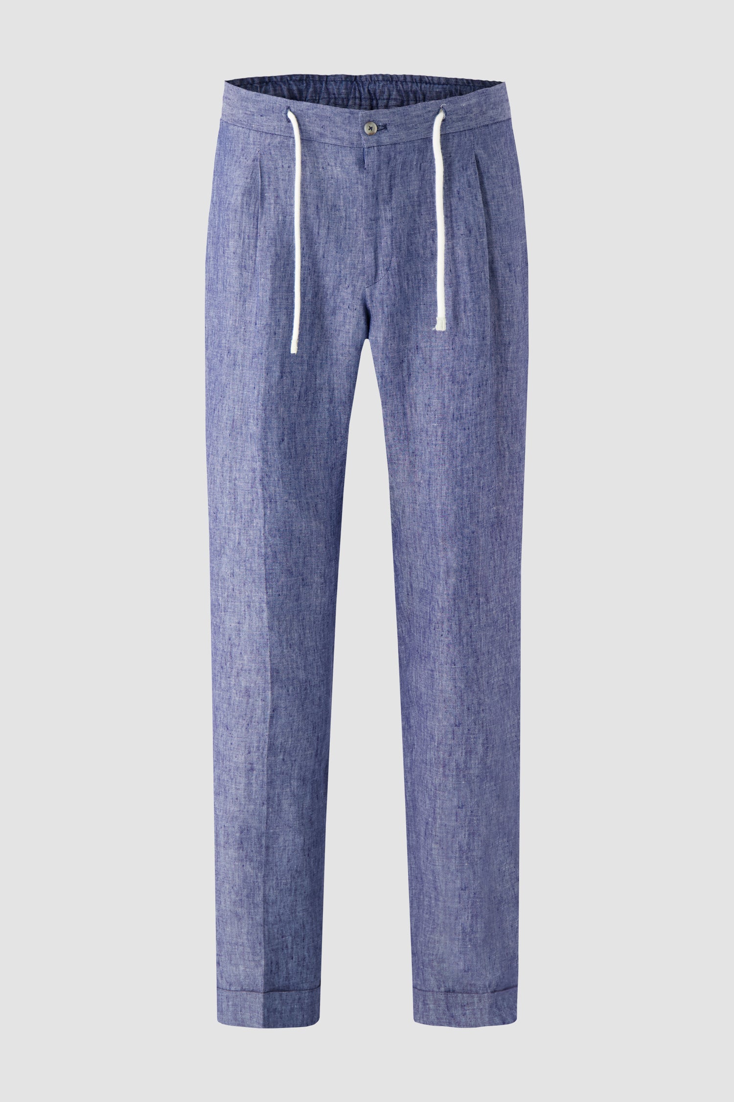Barba Napoli Blue Linen Roma Trousers