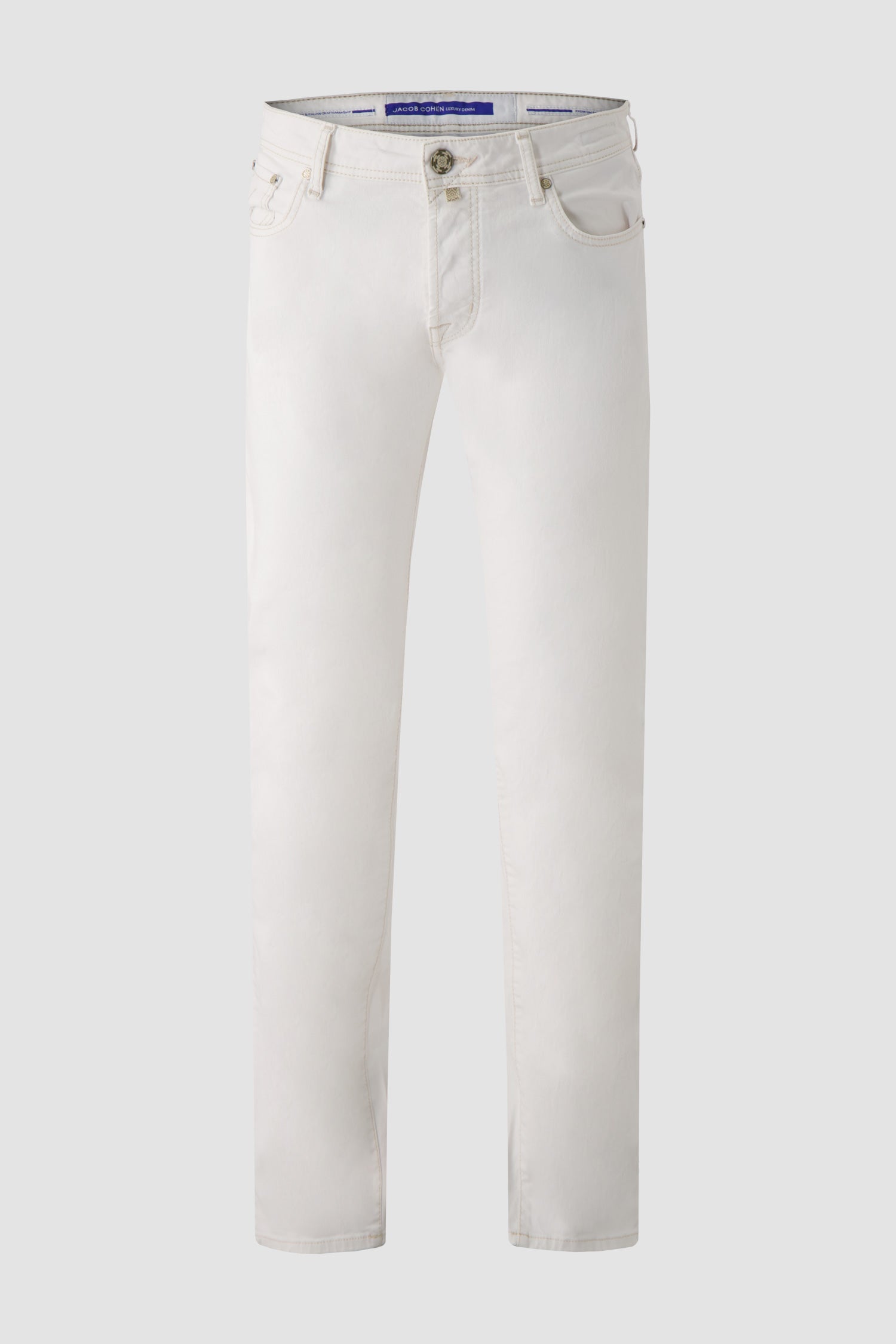 Jacob Cohen Slim Fit White Bard Operato Jeans