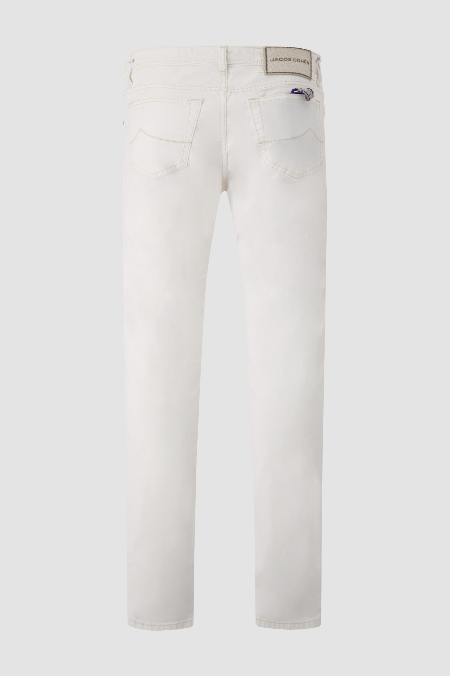 Jacob Cohen Slim Fit White Bard Operato Jeans