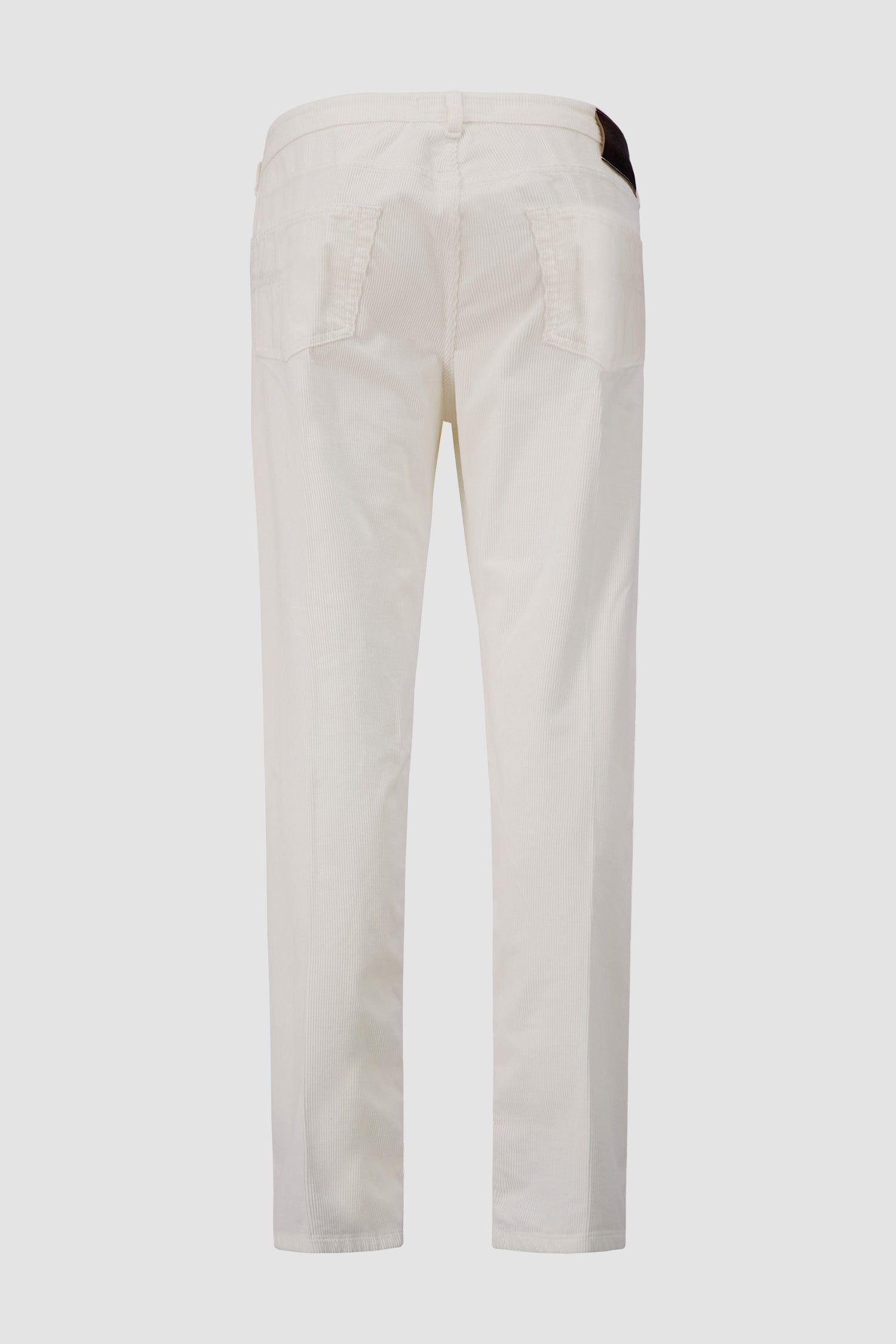 Barba Napoli White Courduroy Trousers