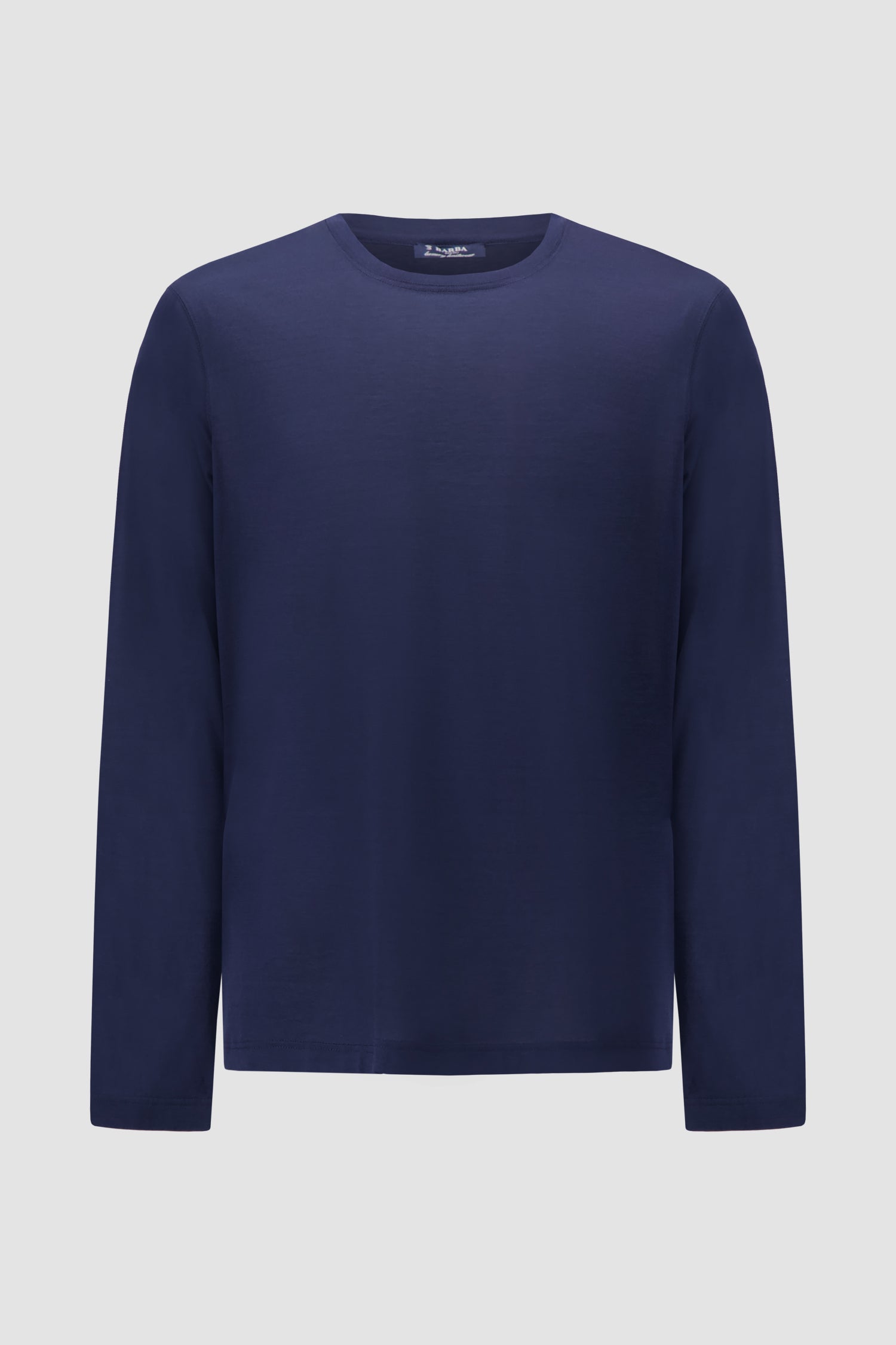 Barba Napoli Dark Blue Long Sleeve T-Shirt