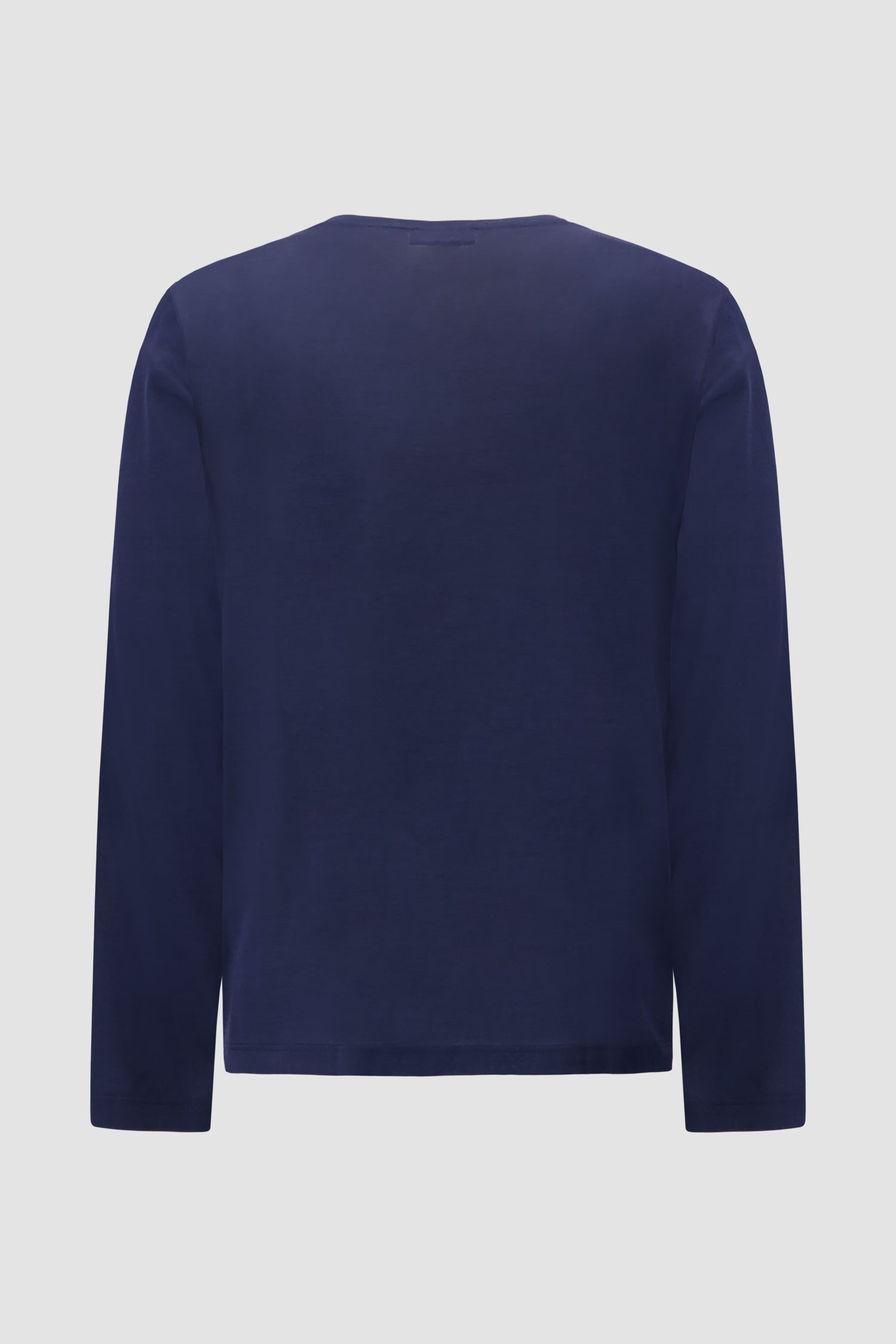 Barba Napoli Dark Blue Long Sleeve T-Shirt